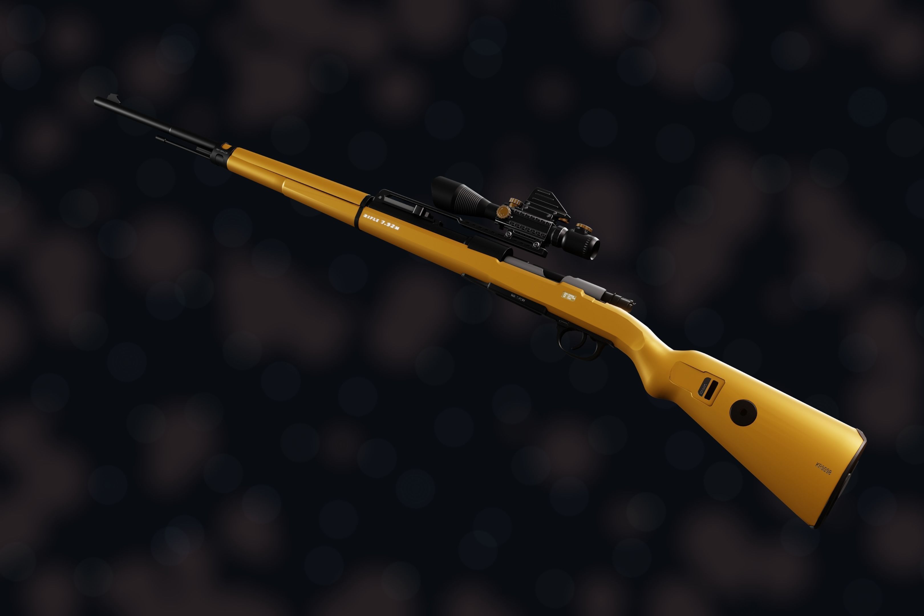 Weapon NZ KR-7 92M Low-poly 3D model_9