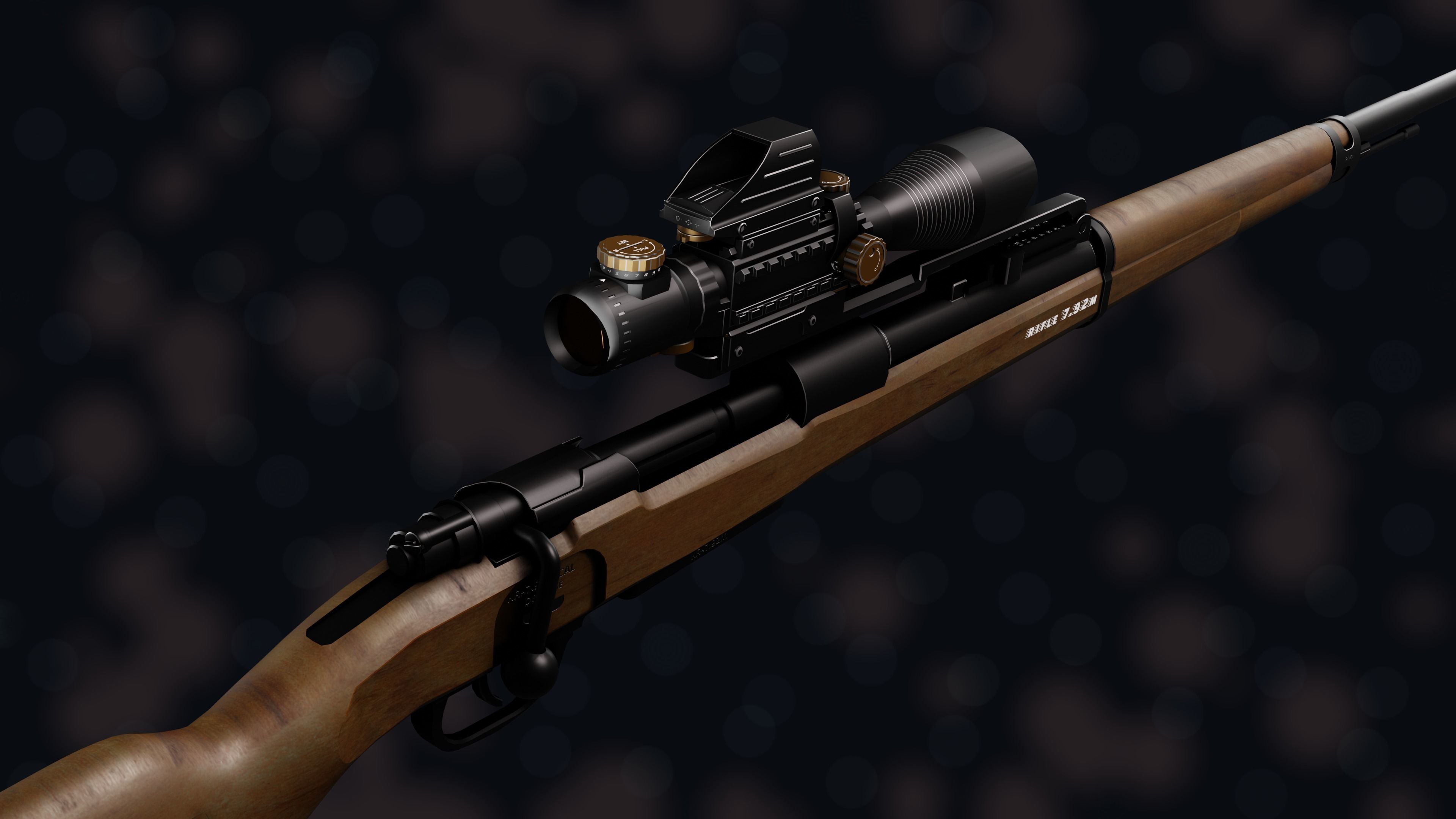 Weapon NZ KR-7 92M Low-poly 3D model_27