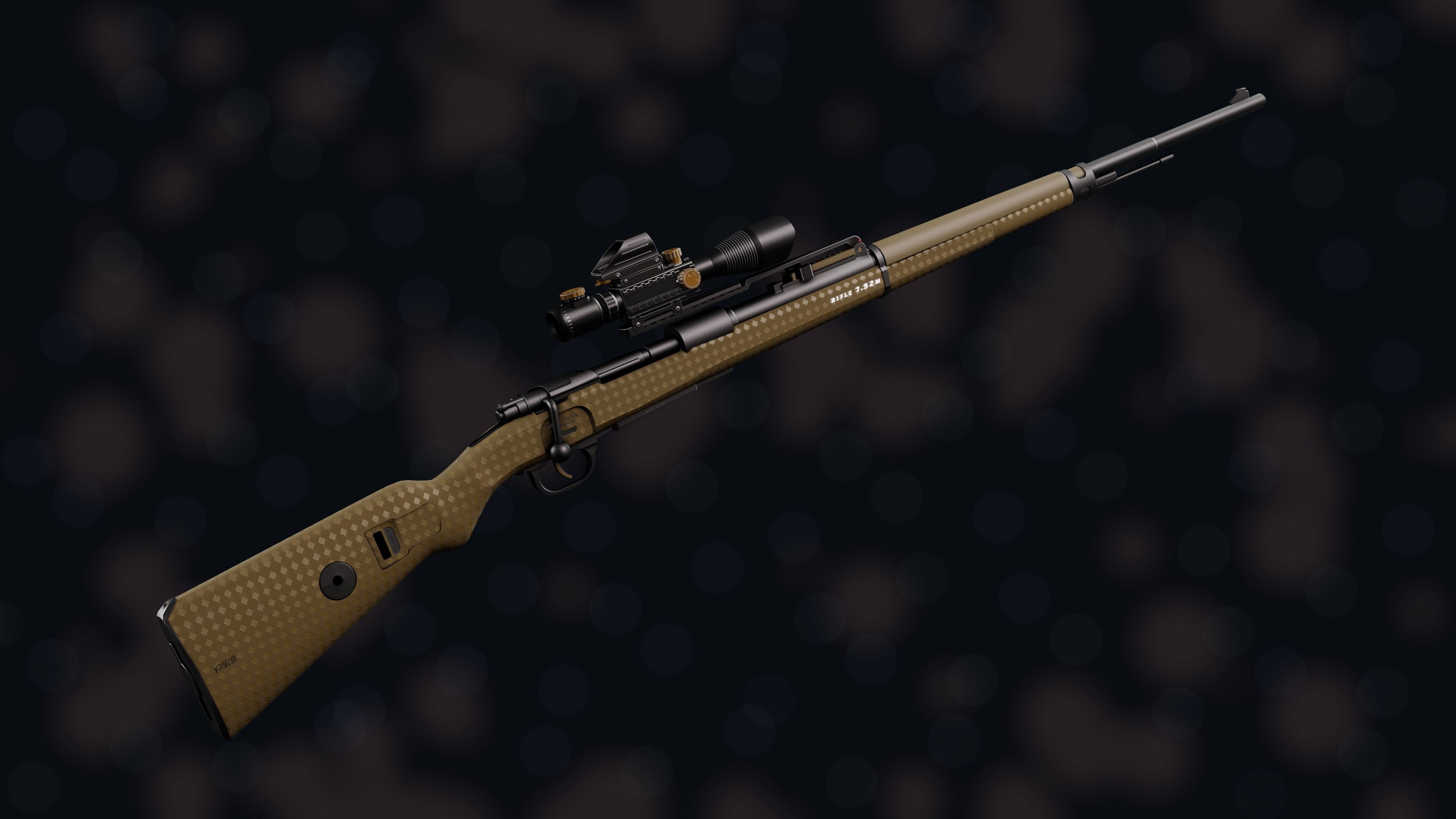 Weapon NZ KR-7 92M Low-poly 3D model_19