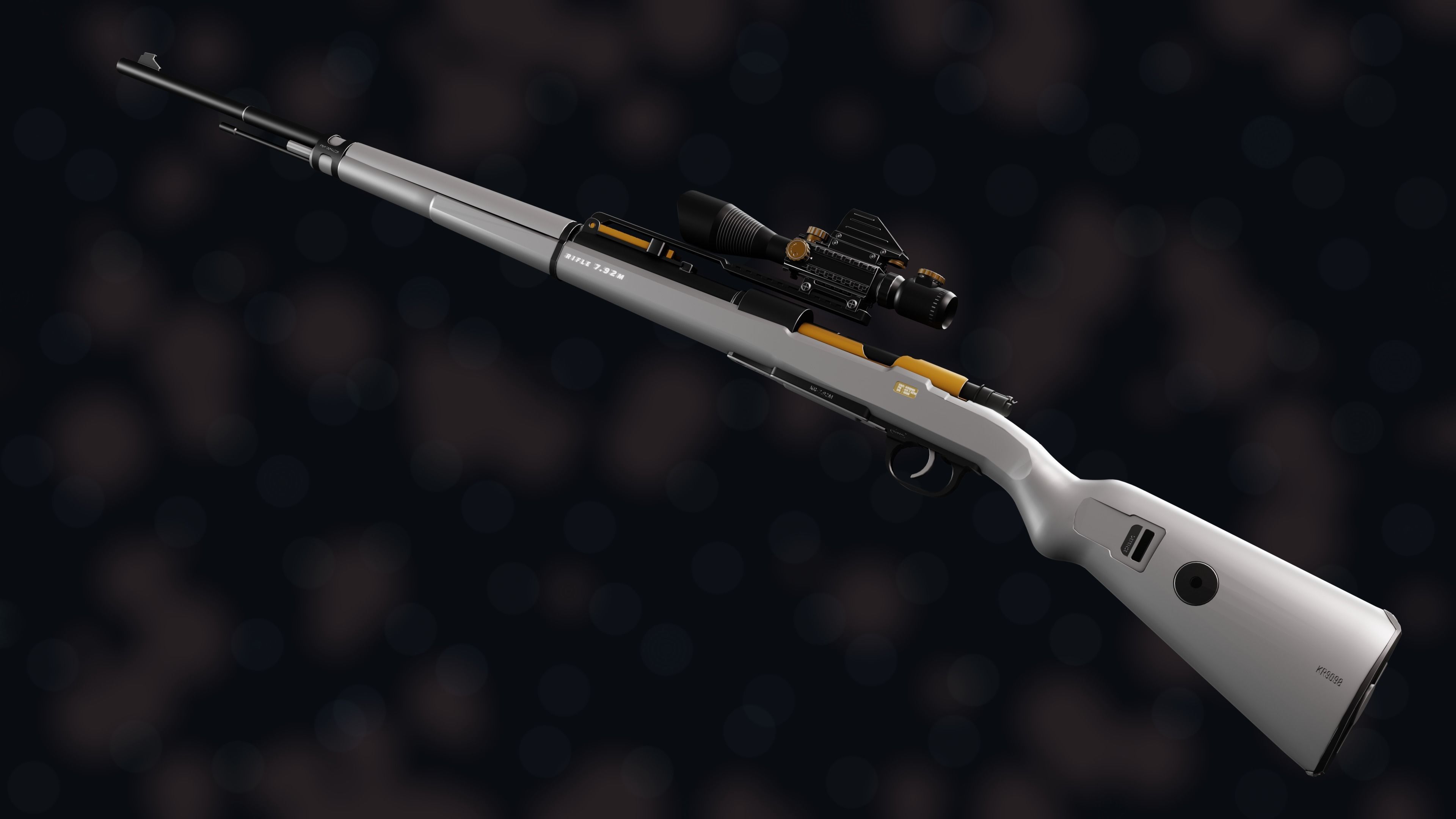 Weapon NZ KR-7 92M Low-poly 3D model_16
