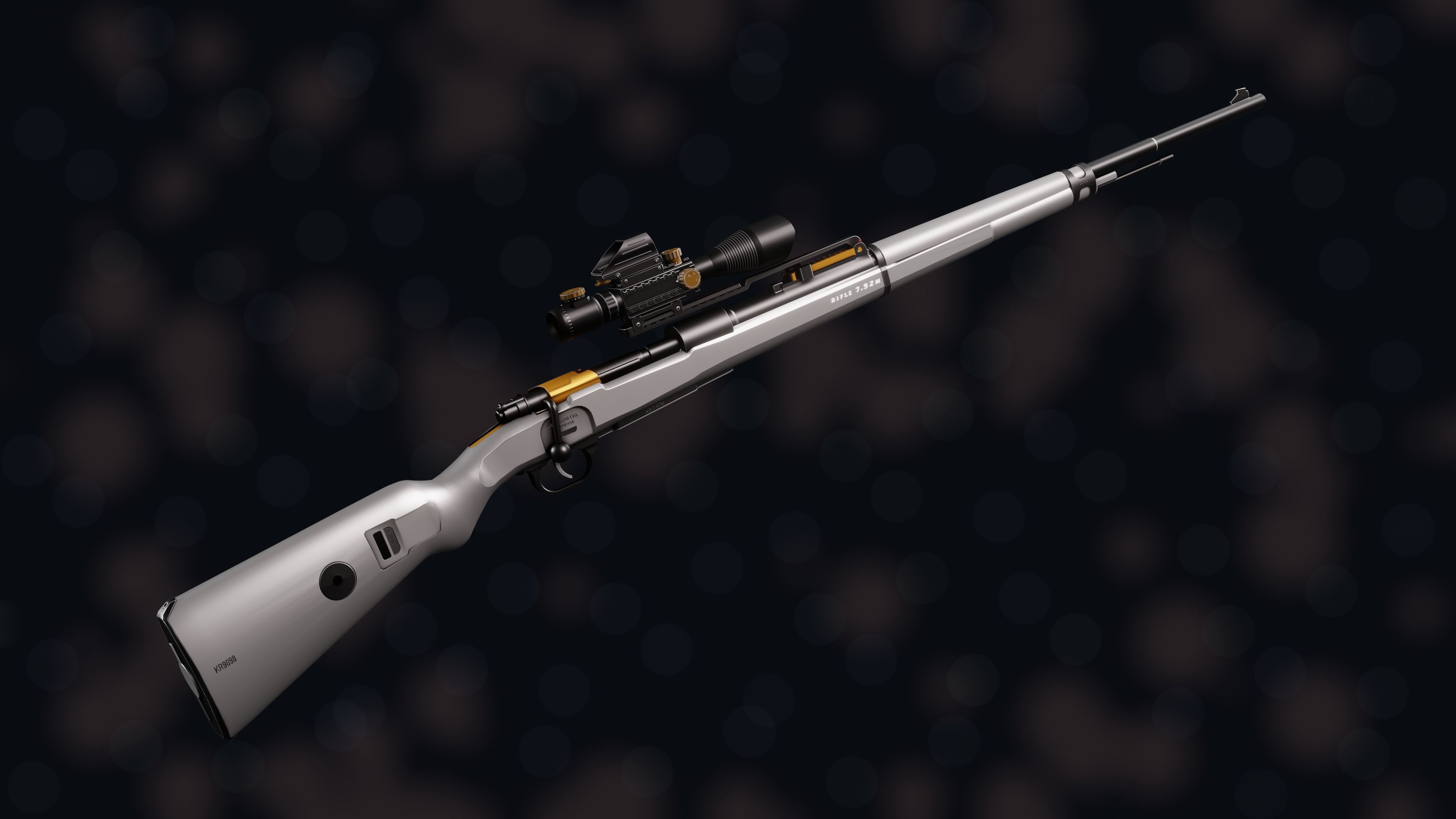 Weapon NZ KR-7 92M Low-poly 3D model_23