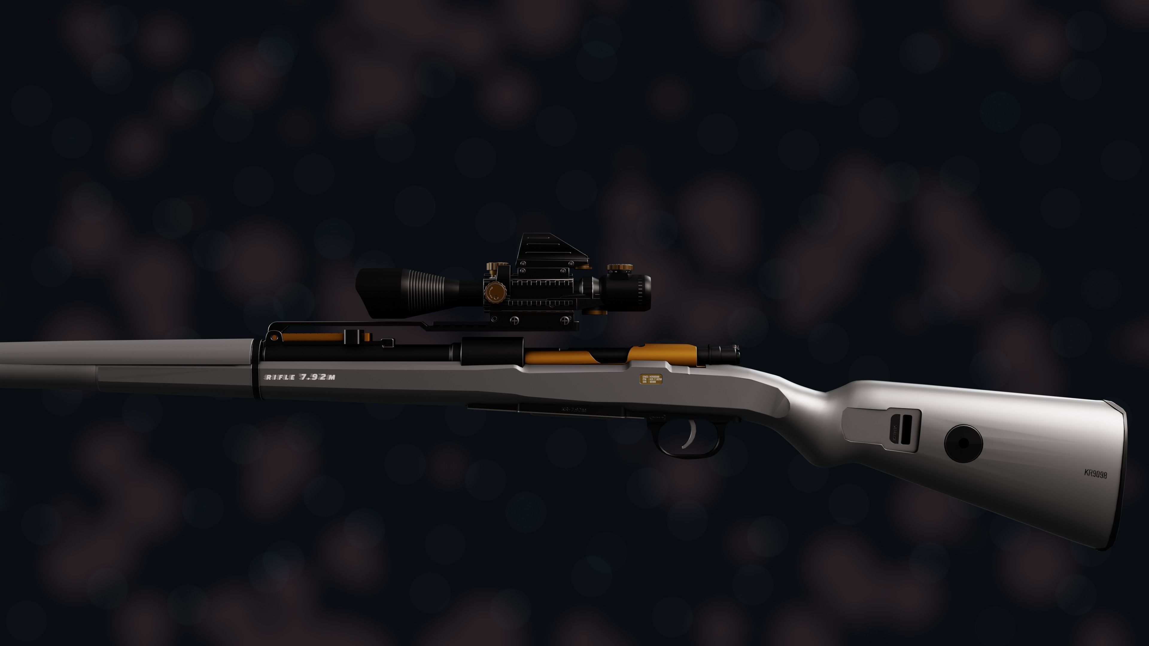 Weapon NZ KR-7 92M Low-poly 3D model_31