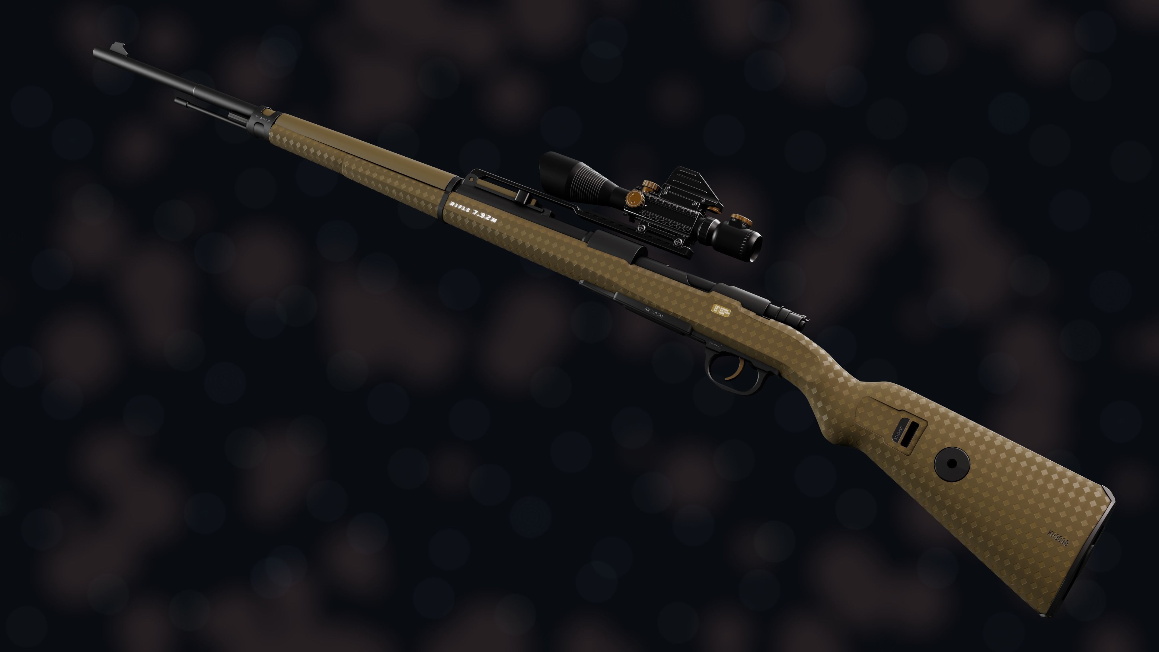 Weapon NZ KR-7 92M Low-poly 3D model_15