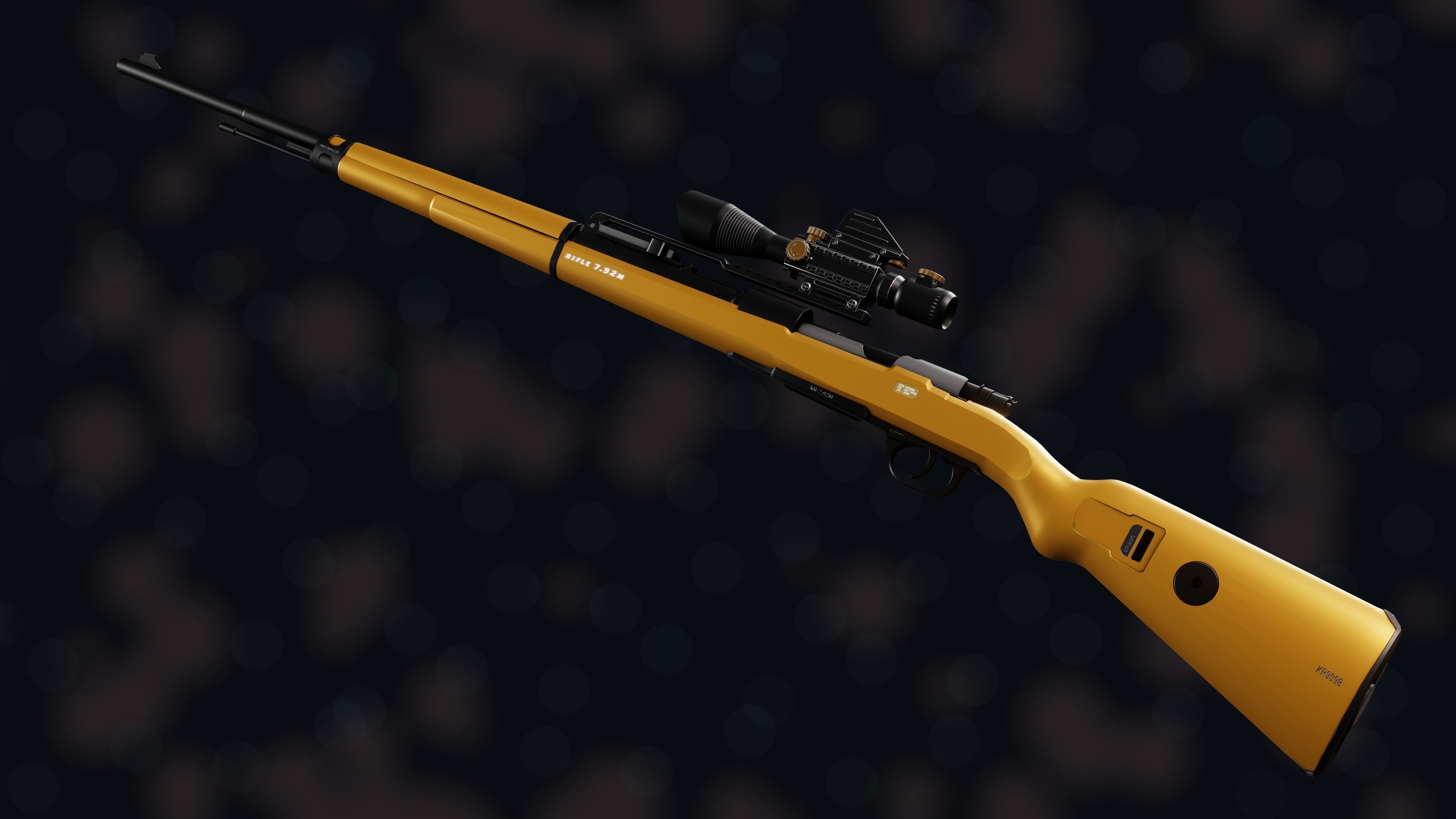 Weapon NZ KR-7 92M Low-poly 3D model_13