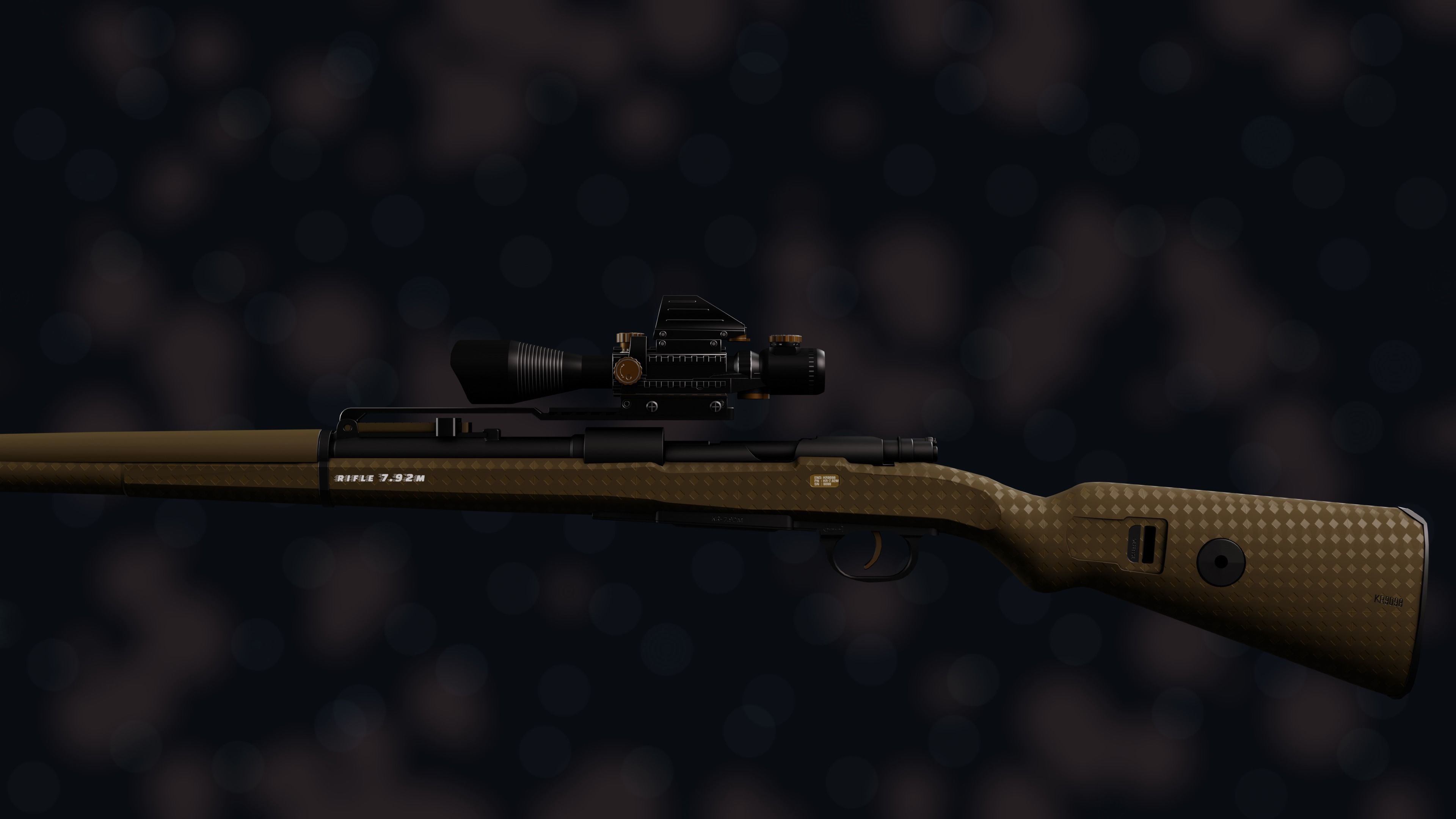 Weapon NZ KR-7 92M Low-poly 3D model_37