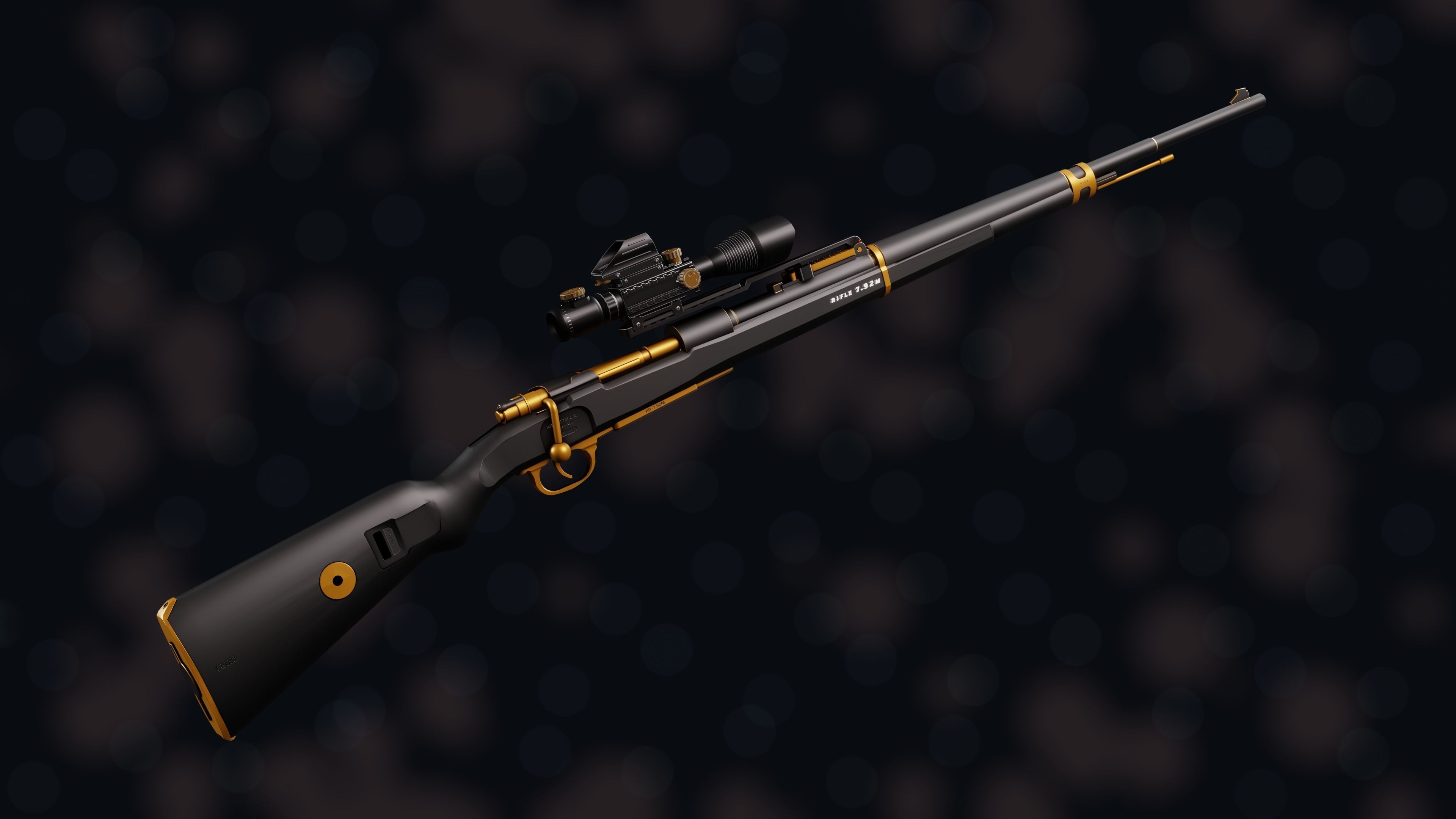 Weapon NZ KR-7 92M Low-poly 3D model_20