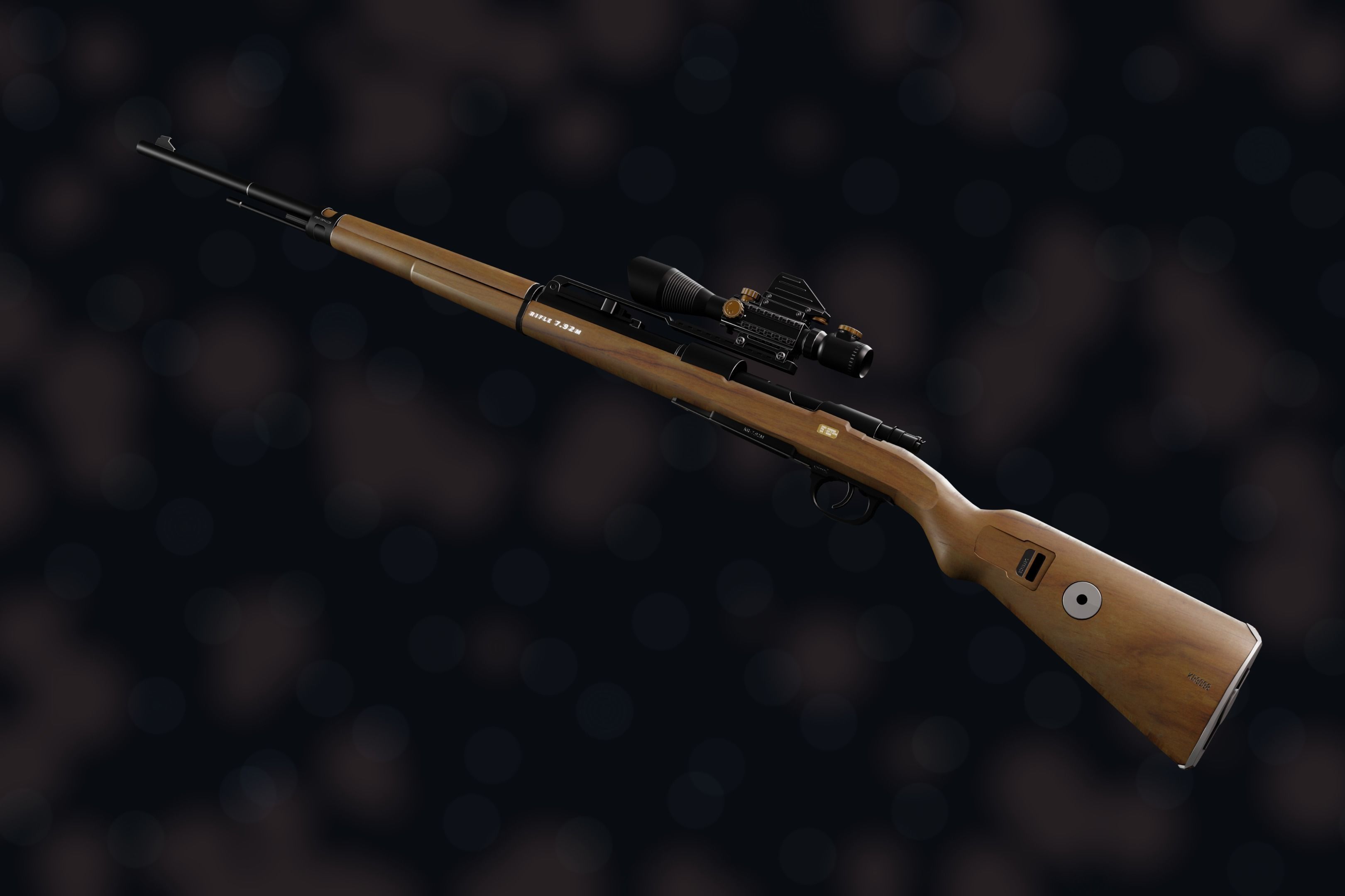 Weapon NZ KR-7 92M Low-poly 3D model_3