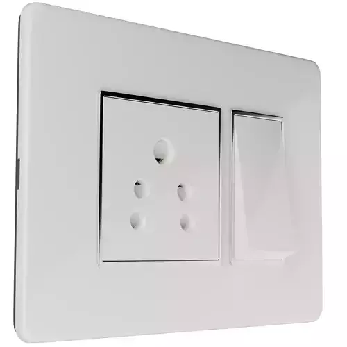 Socket with safety 3D model