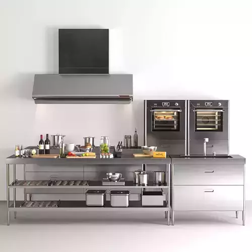Washing and cooking elements 3D model