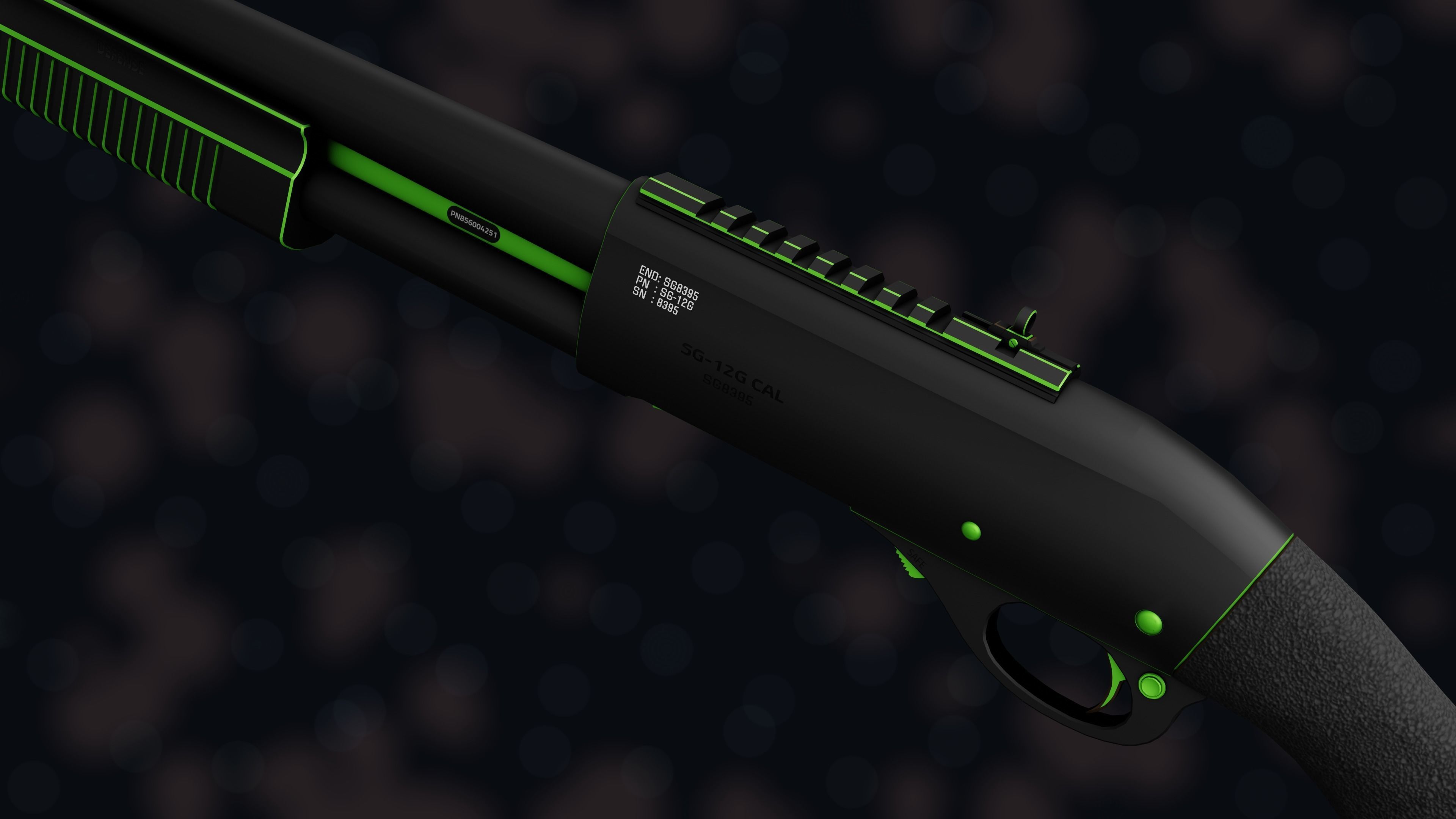 Weapon NZ SHOTGUN-12G Low-poly 3D model_33