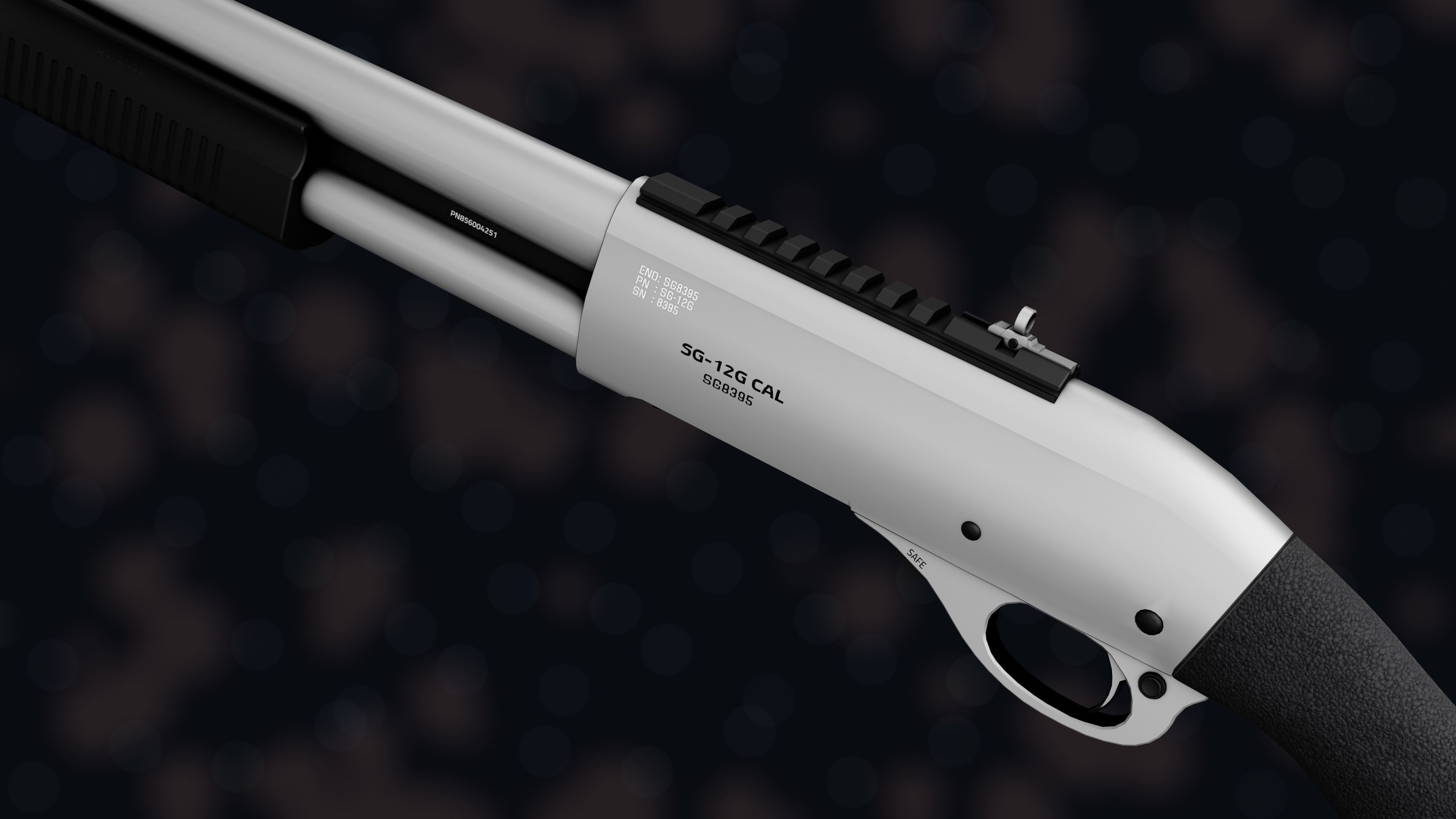 Weapon NZ SHOTGUN-12G Low-poly 3D model_32