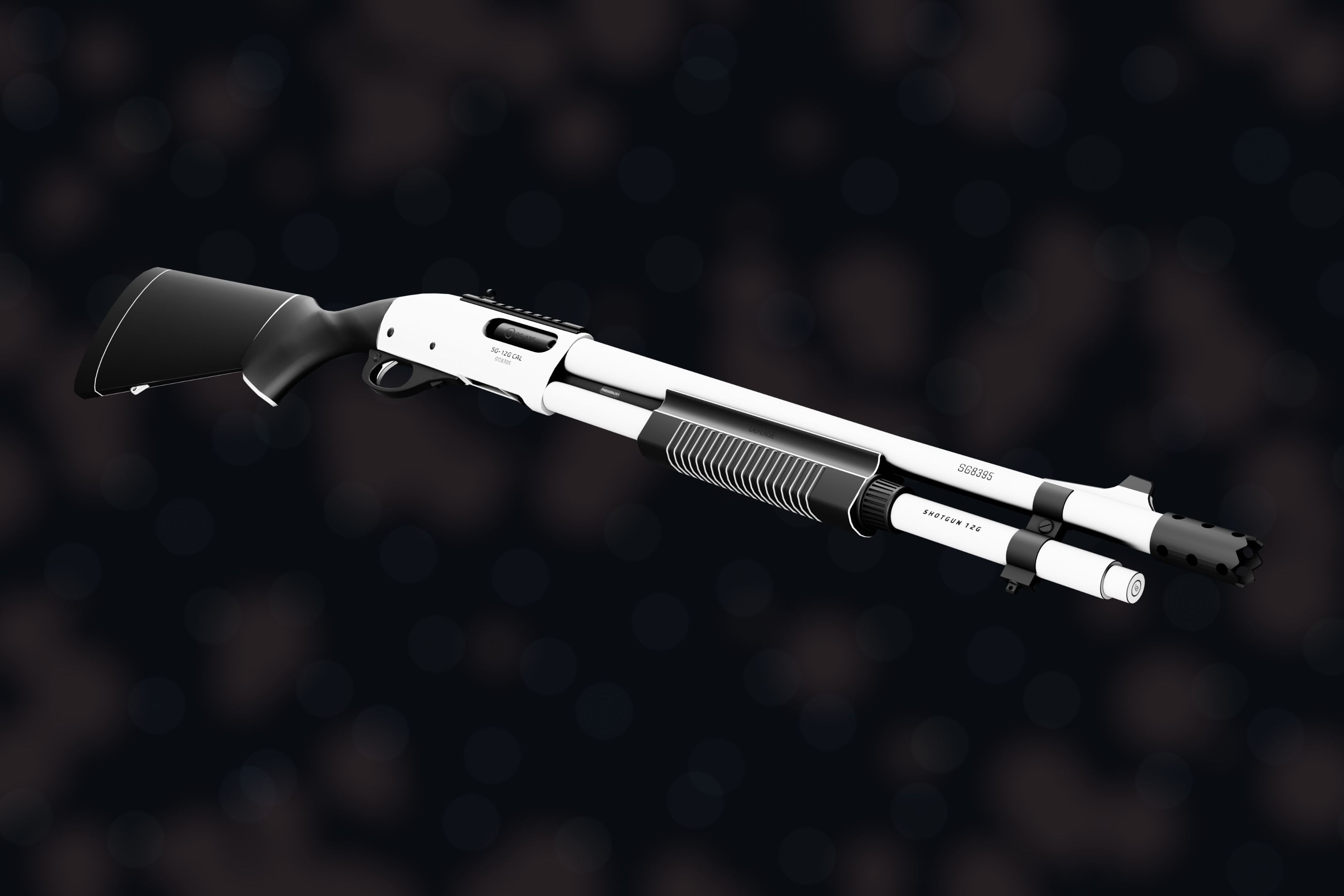 Weapon NZ SHOTGUN-12G Low-poly 3D model_12