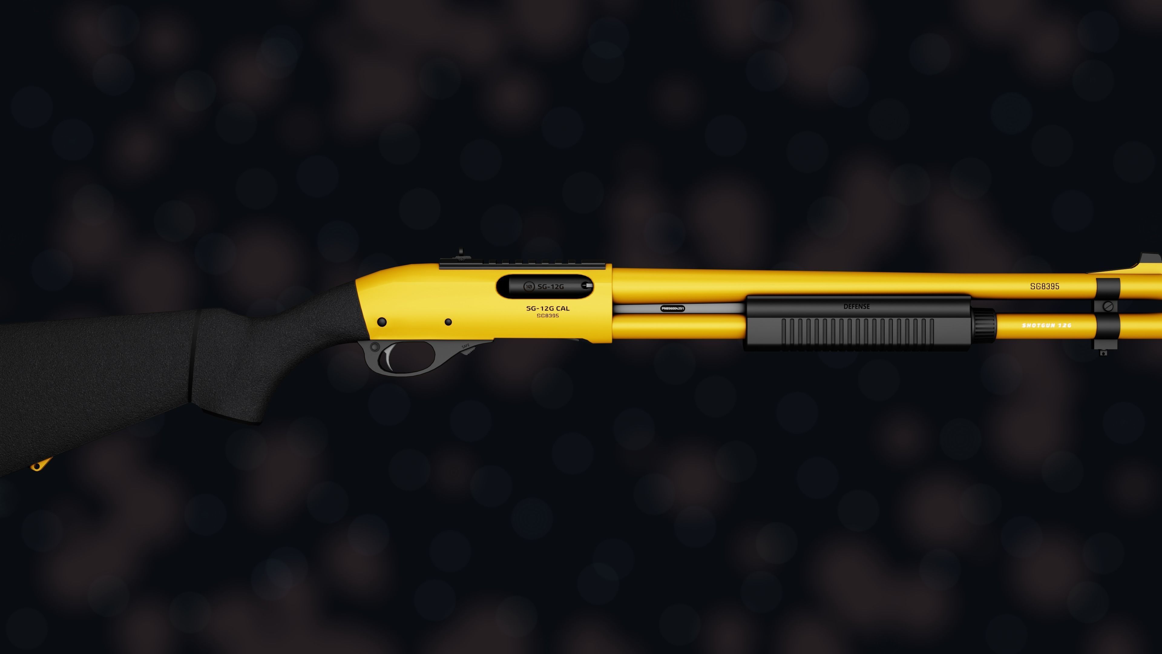 Weapon NZ SHOTGUN-12G Low-poly 3D model_27