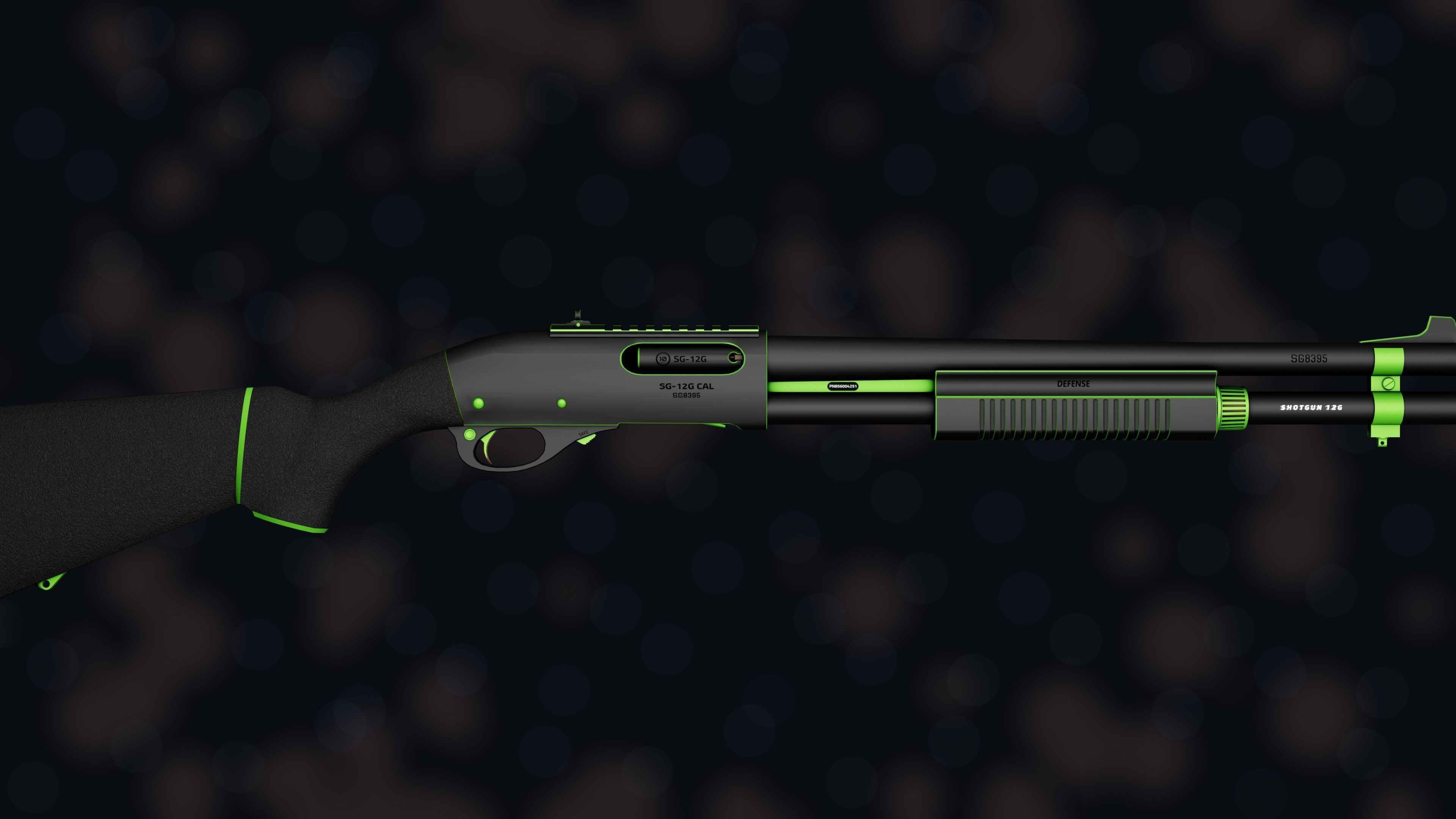 Weapon NZ SHOTGUN-12G Low-poly 3D model_30
