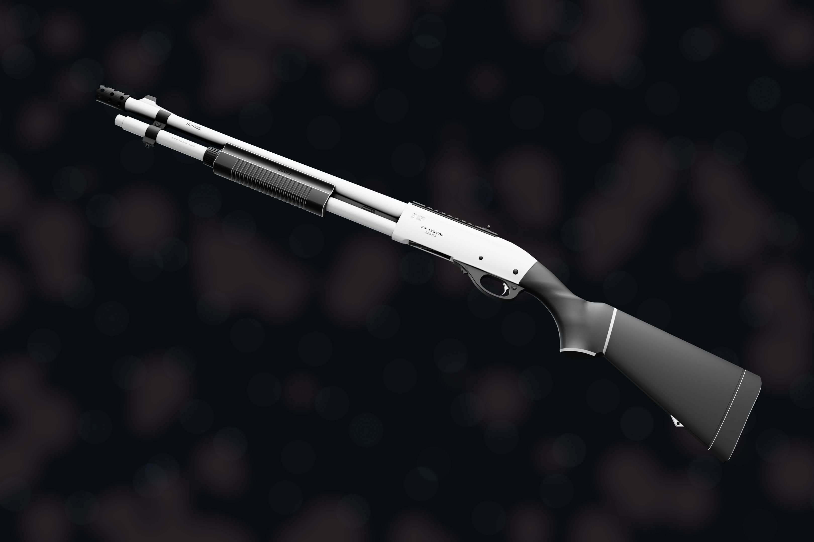 Weapon NZ SHOTGUN-12G Low-poly 3D model_8