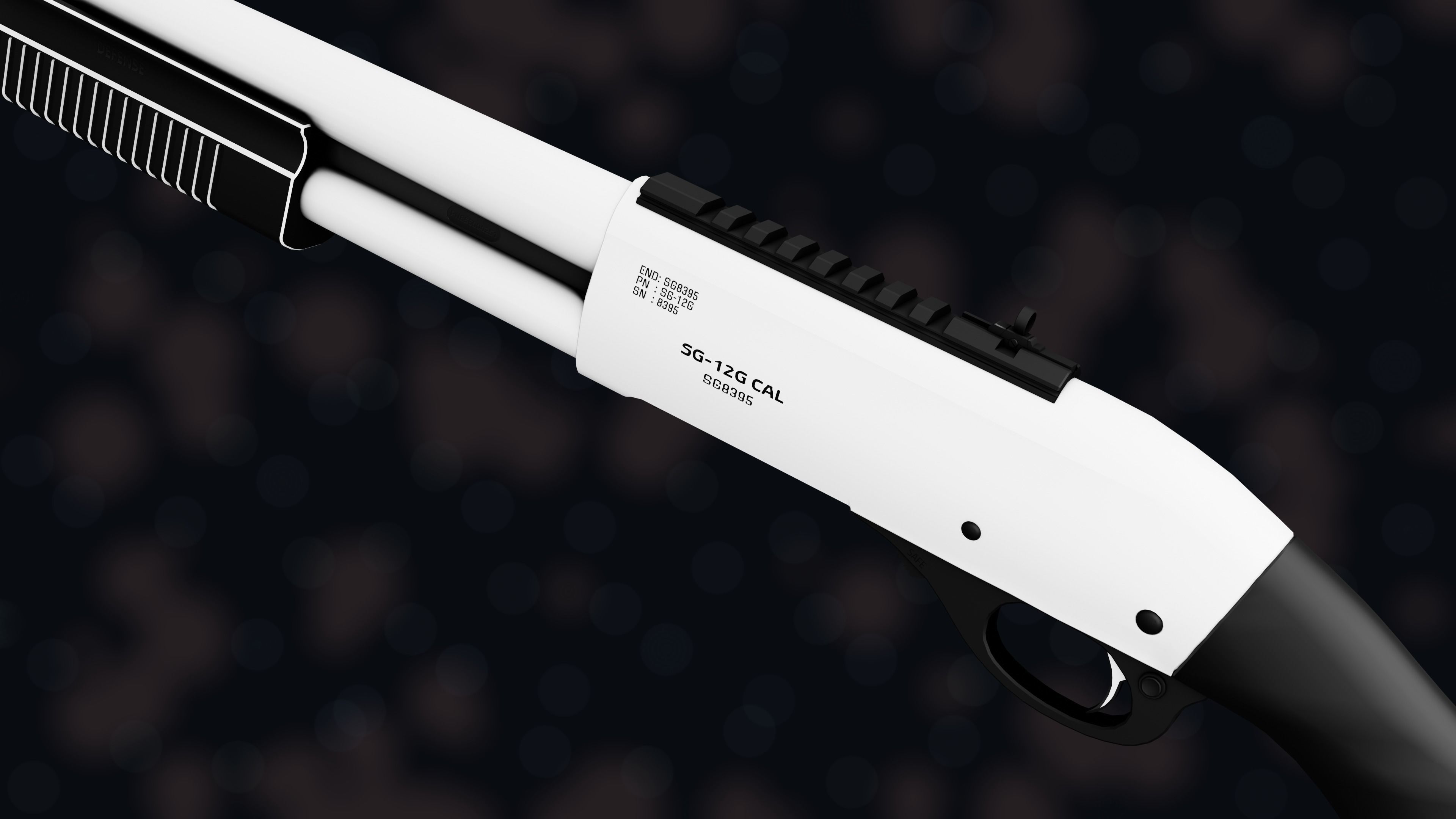 Weapon NZ SHOTGUN-12G Low-poly 3D model_35