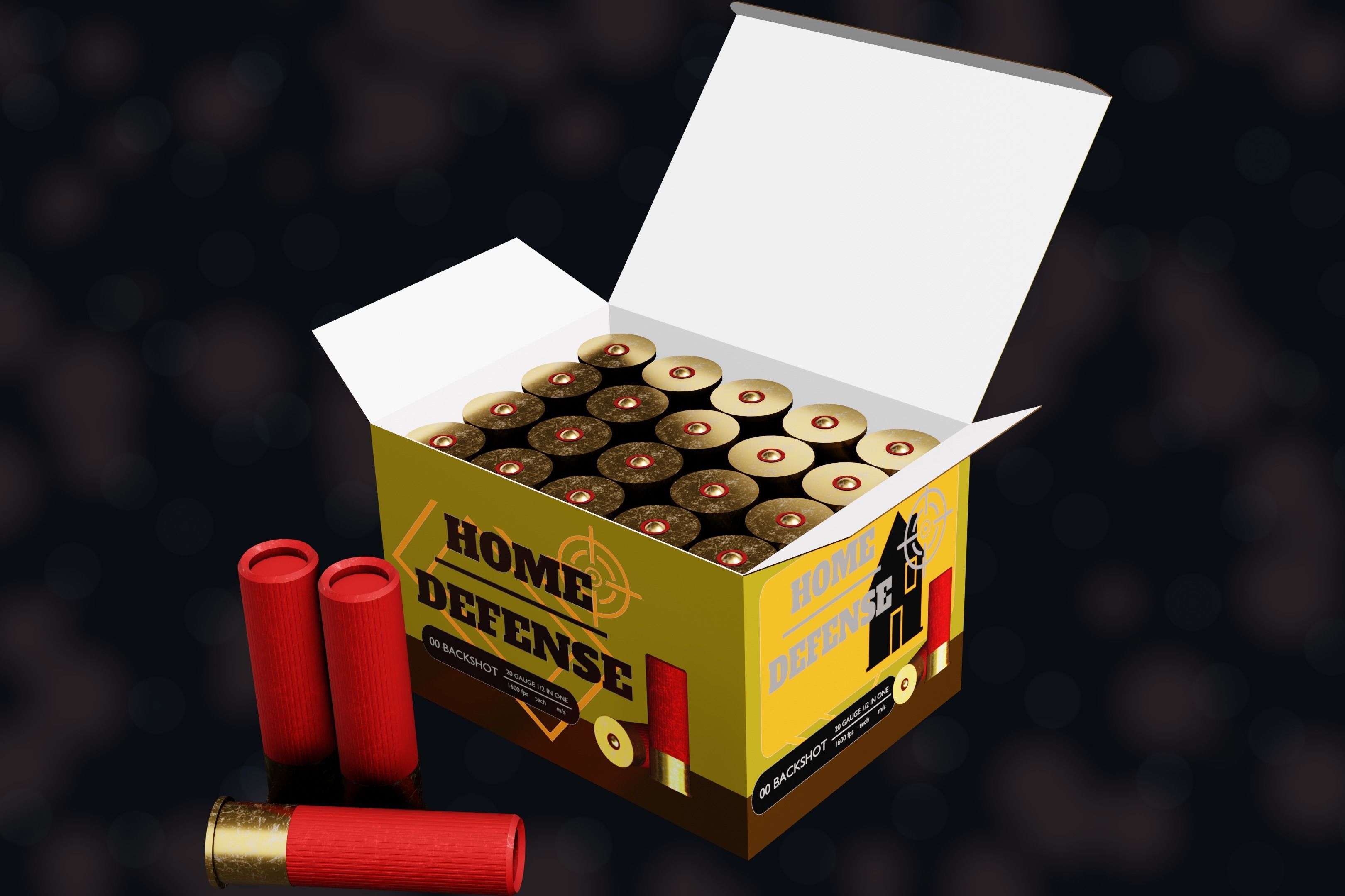 Weapon NZ SHOTGUN-12G Low-poly 3D model_5