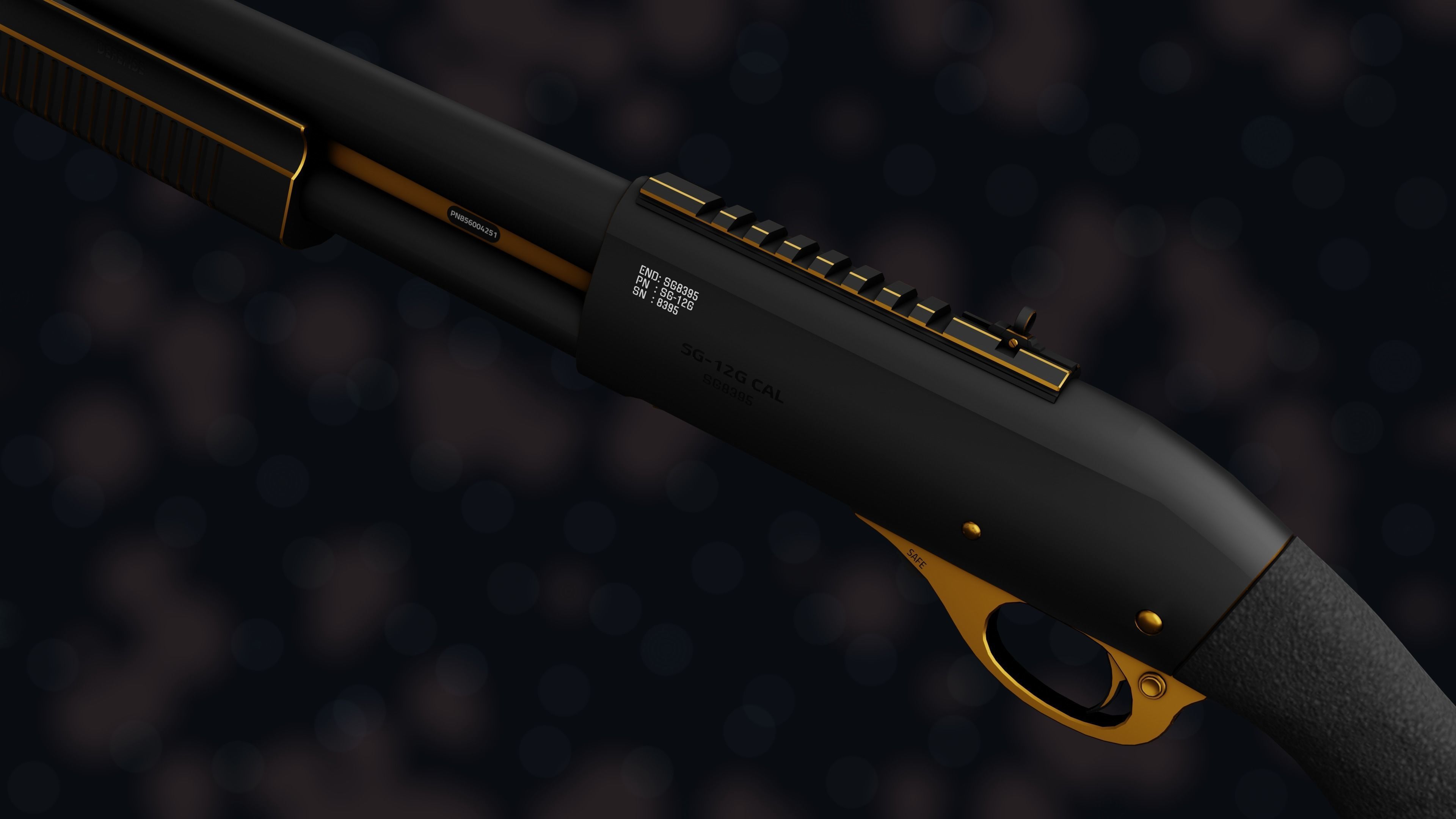 Weapon NZ SHOTGUN-12G Low-poly 3D model_34