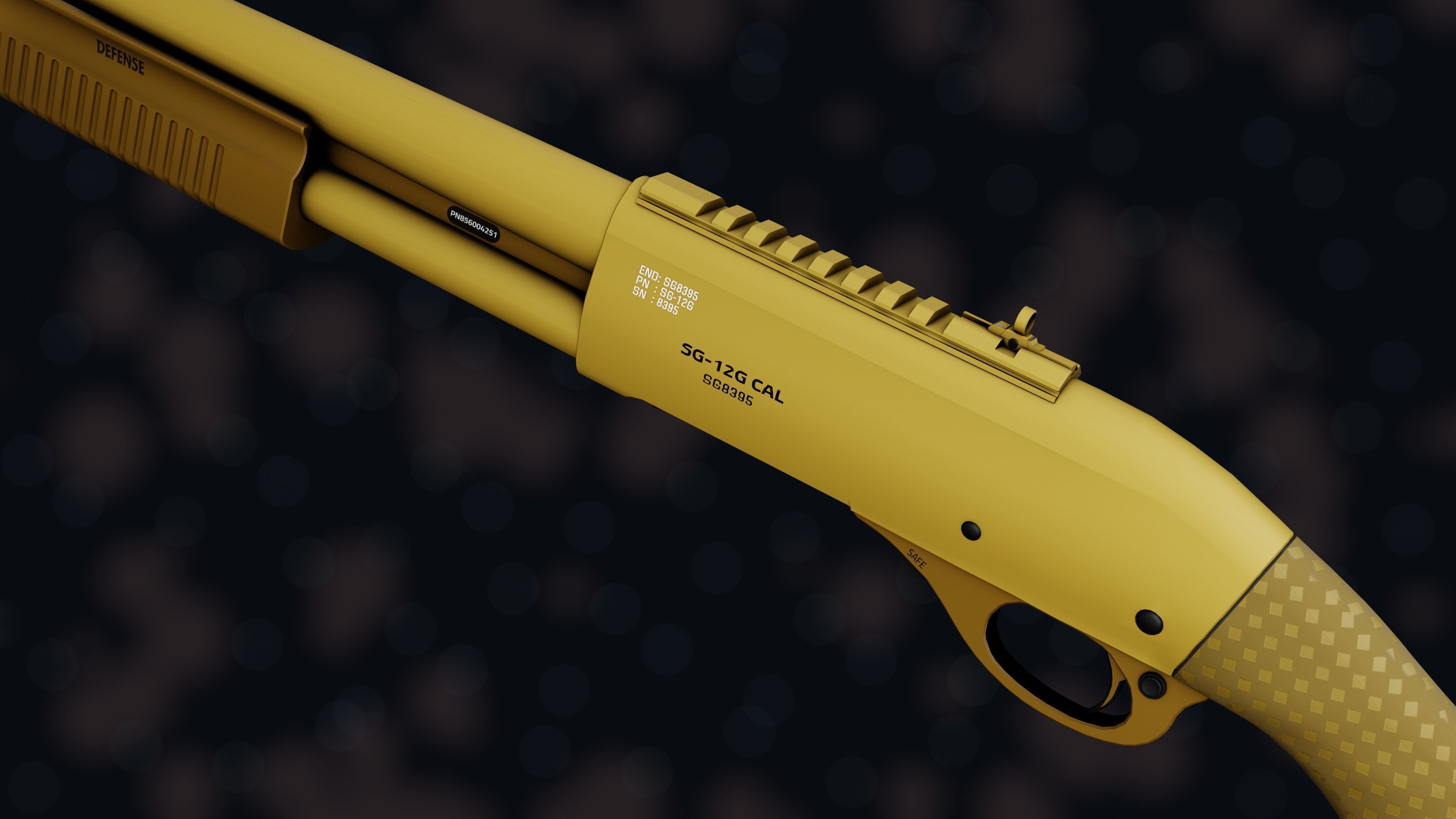 Weapon NZ SHOTGUN-12G Low-poly 3D model_37