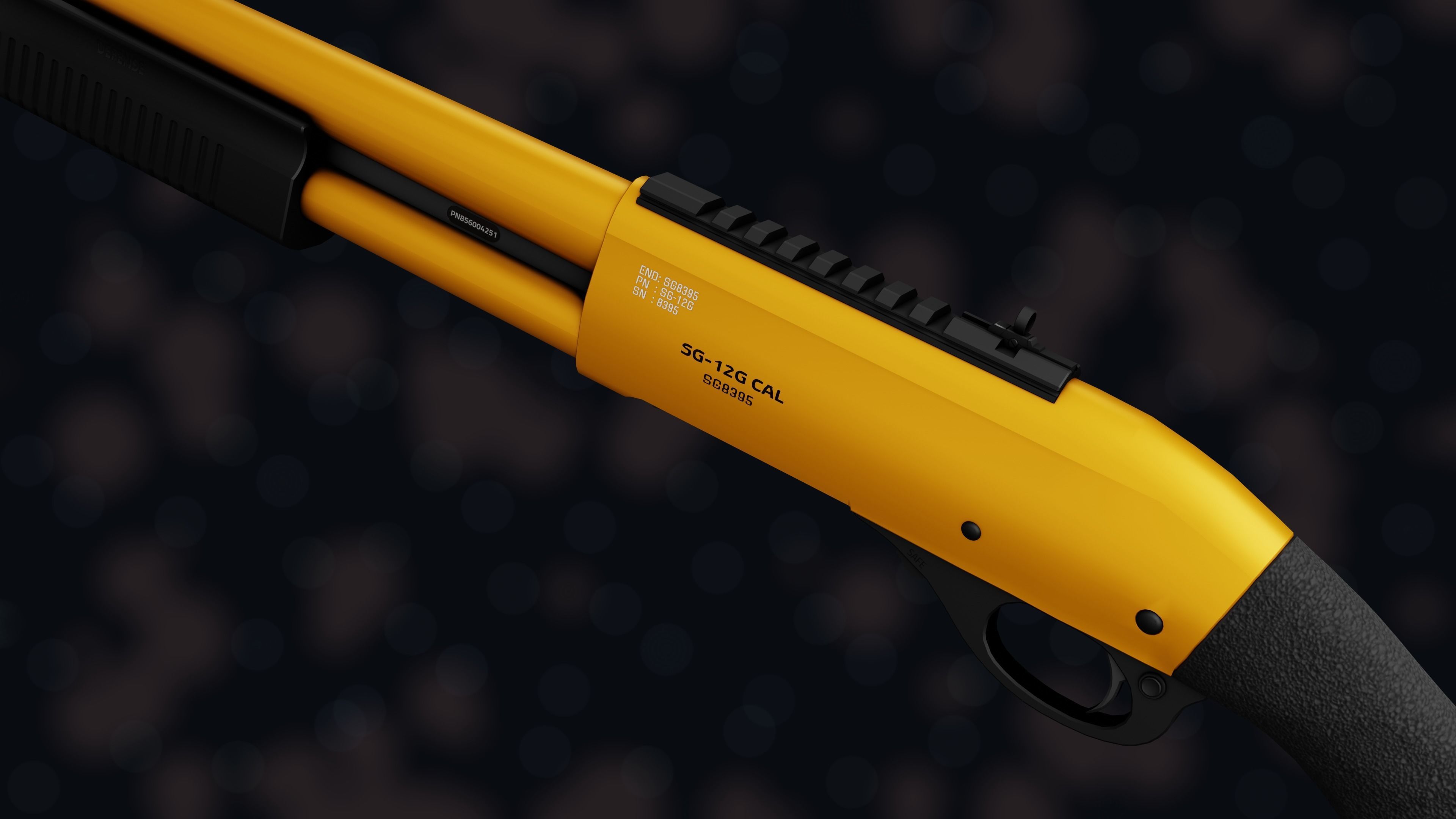 Weapon NZ SHOTGUN-12G Low-poly 3D model_36