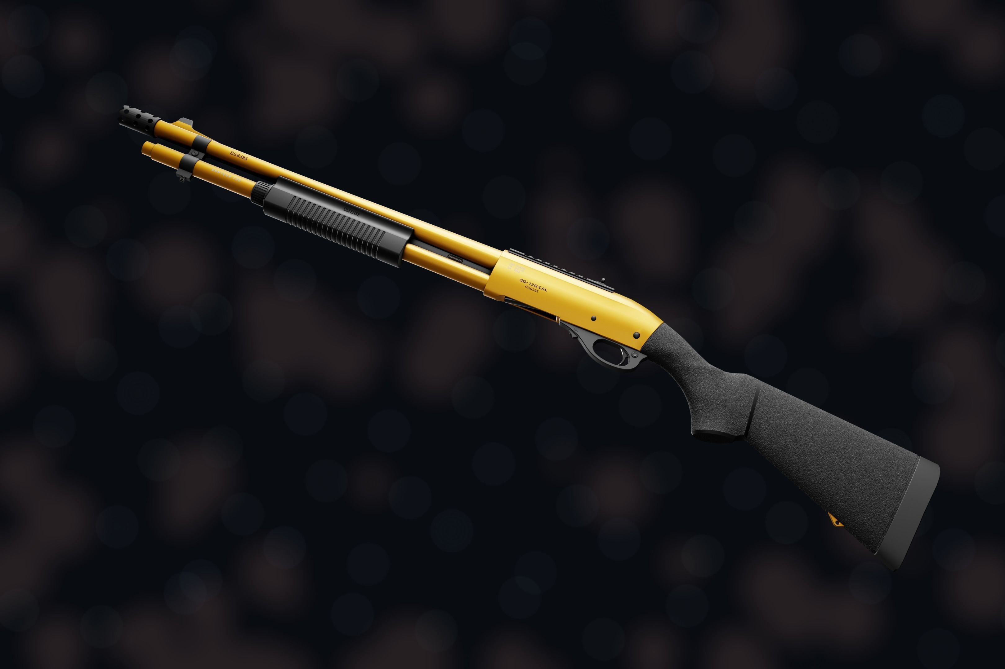 Weapon NZ SHOTGUN-12G Low-poly 3D model_9