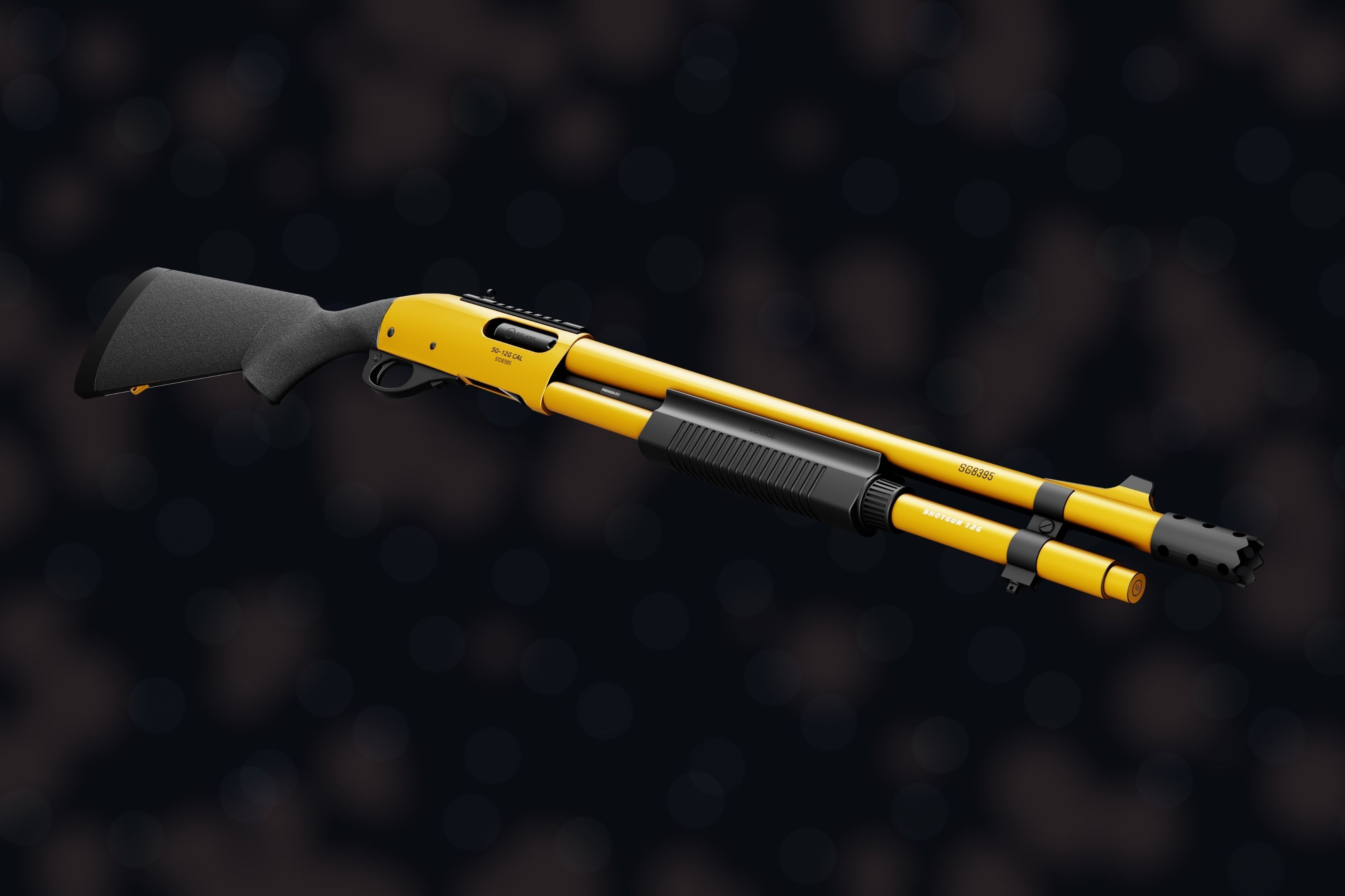 Weapon NZ SHOTGUN-12G Low-poly 3D model_13