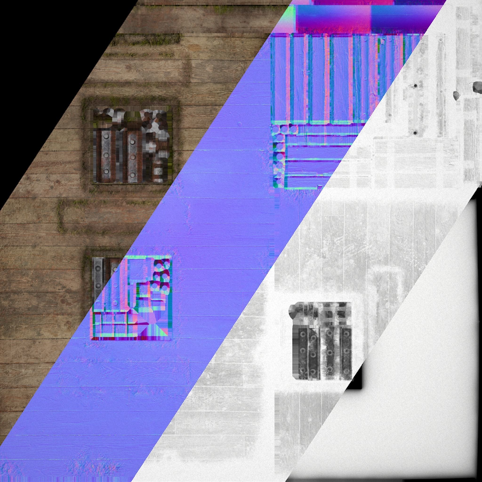 Medieval Gallows Podium Torture Low-poly 3D model_24