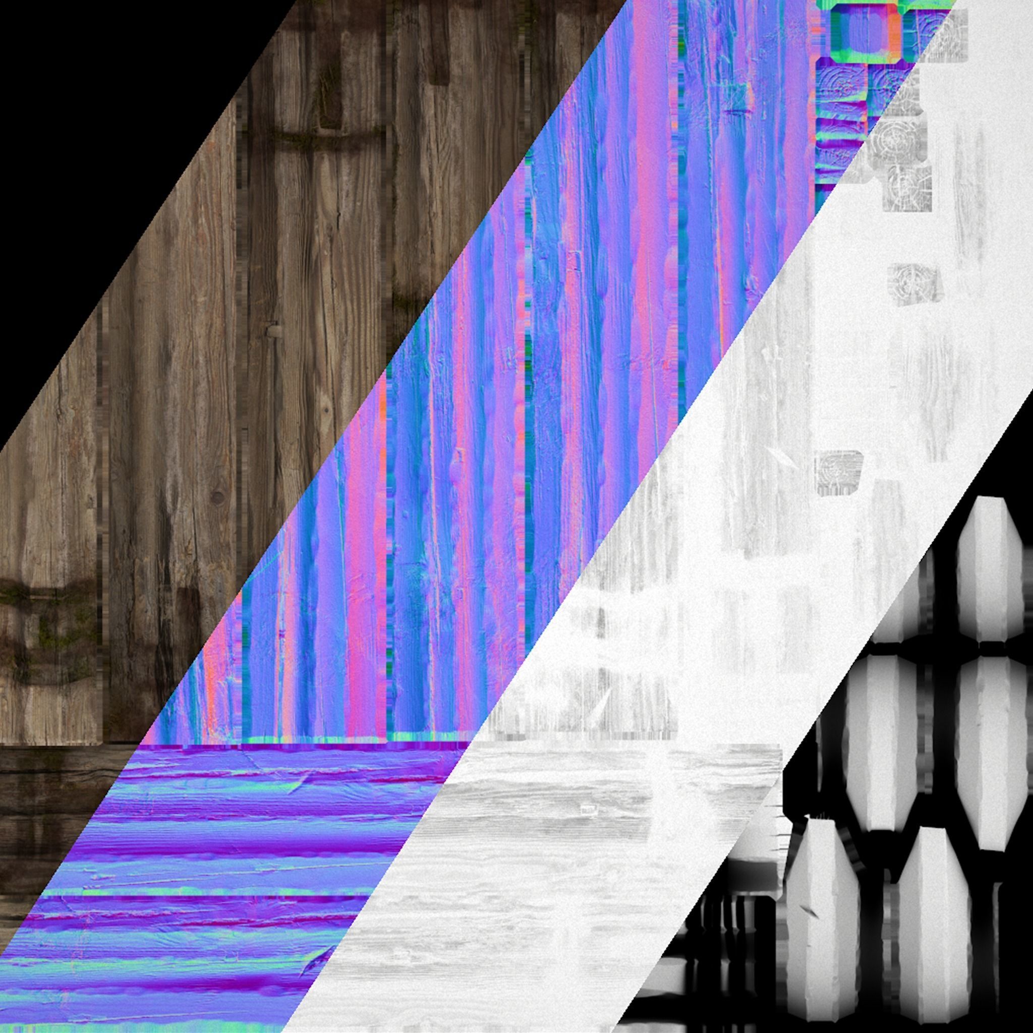 Medieval Gallows Podium Torture Low-poly 3D model_26