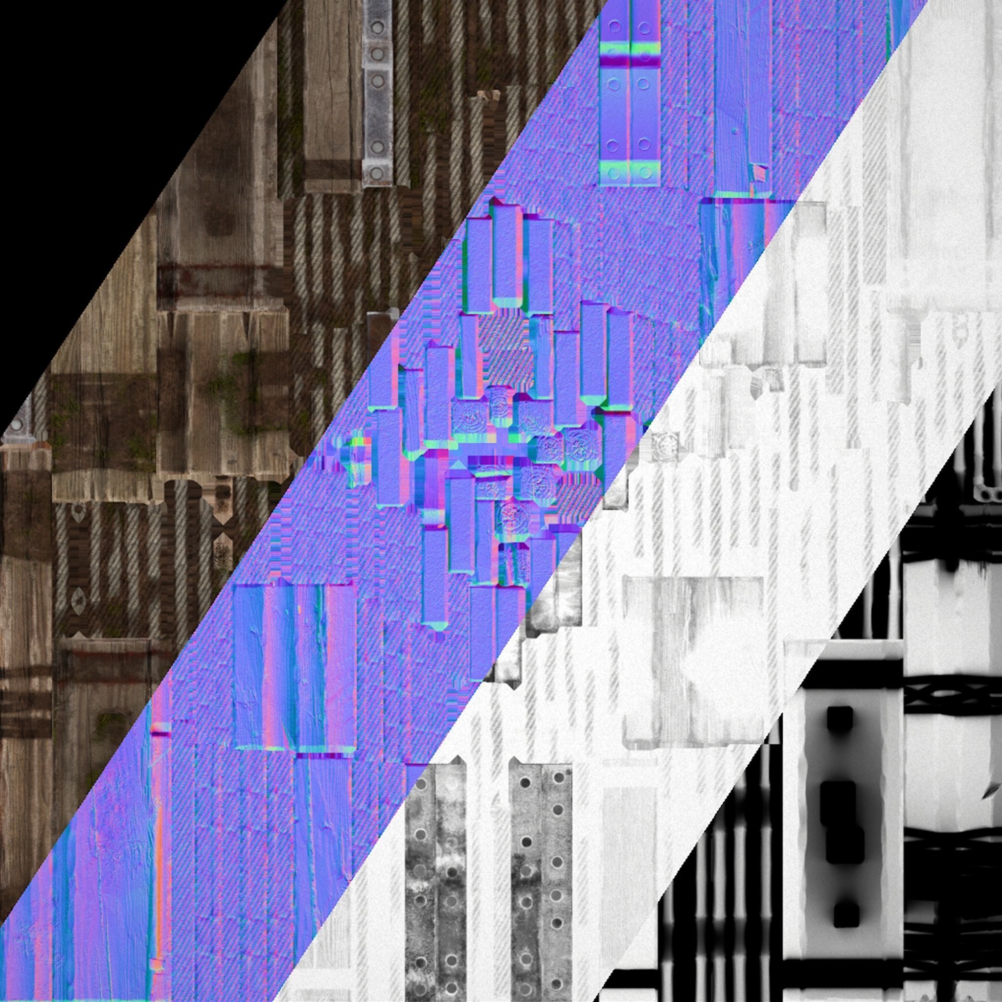 Medieval Gallows Podium Torture Low-poly 3D model_23