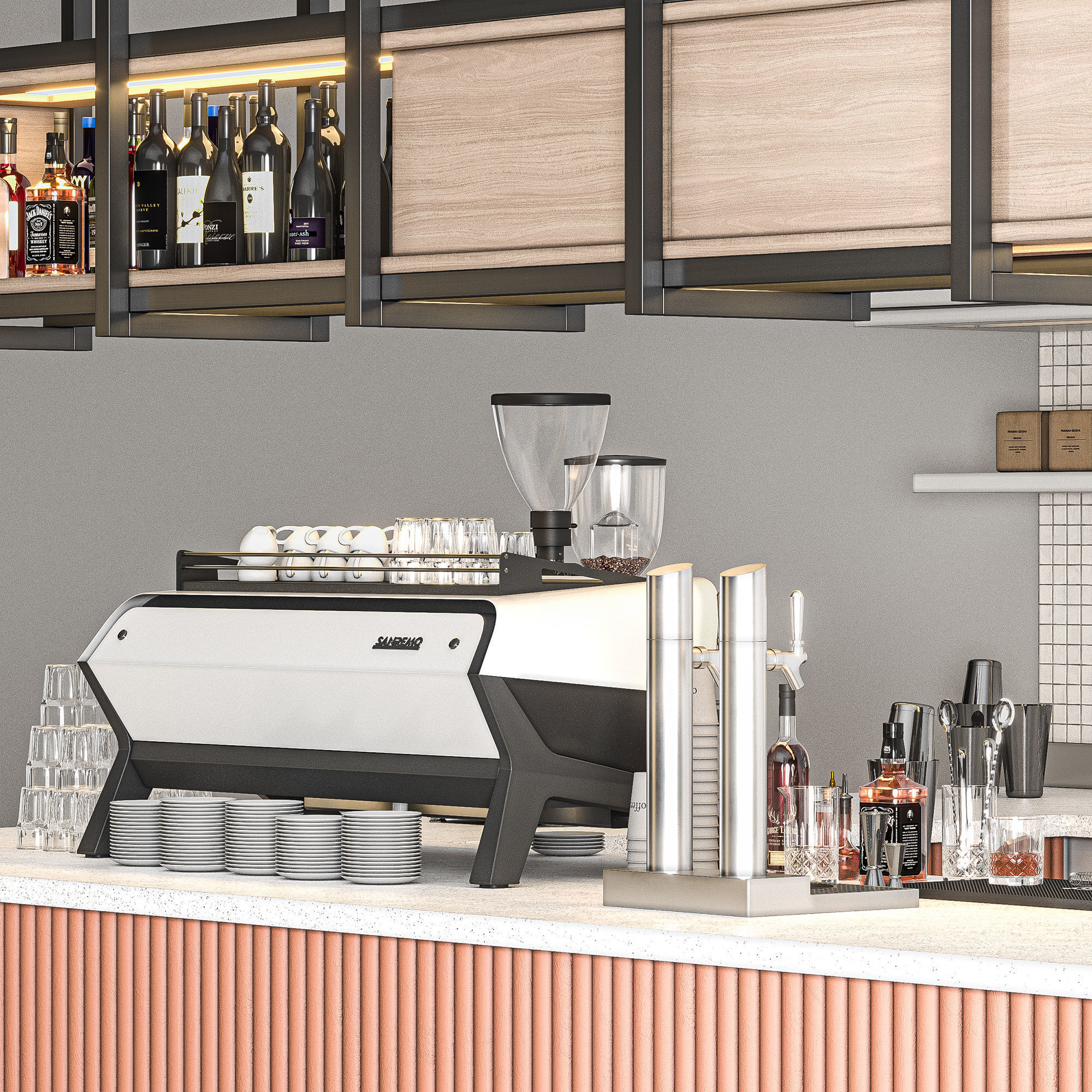 Coffee Shop 06 3D model_3