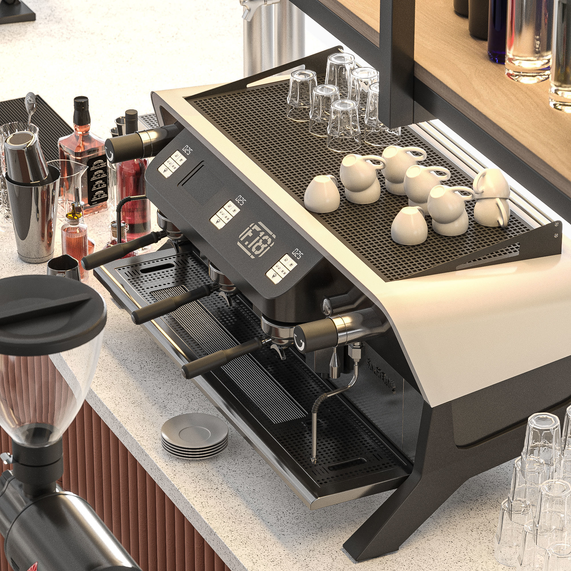 Coffee Shop 06 3D model_2
