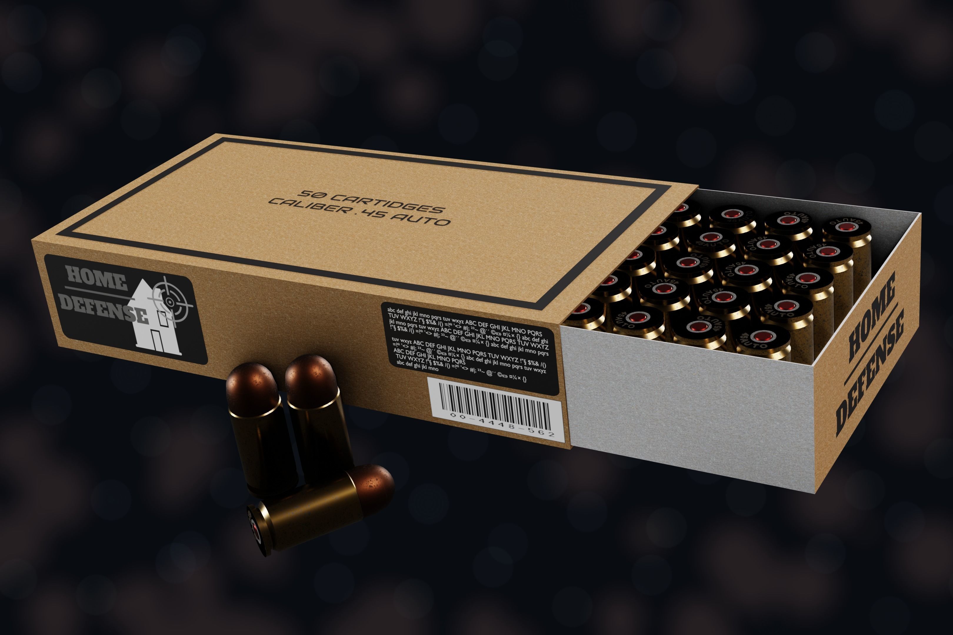 Weapon NZ SMG-45 Low-poly 3D model_4