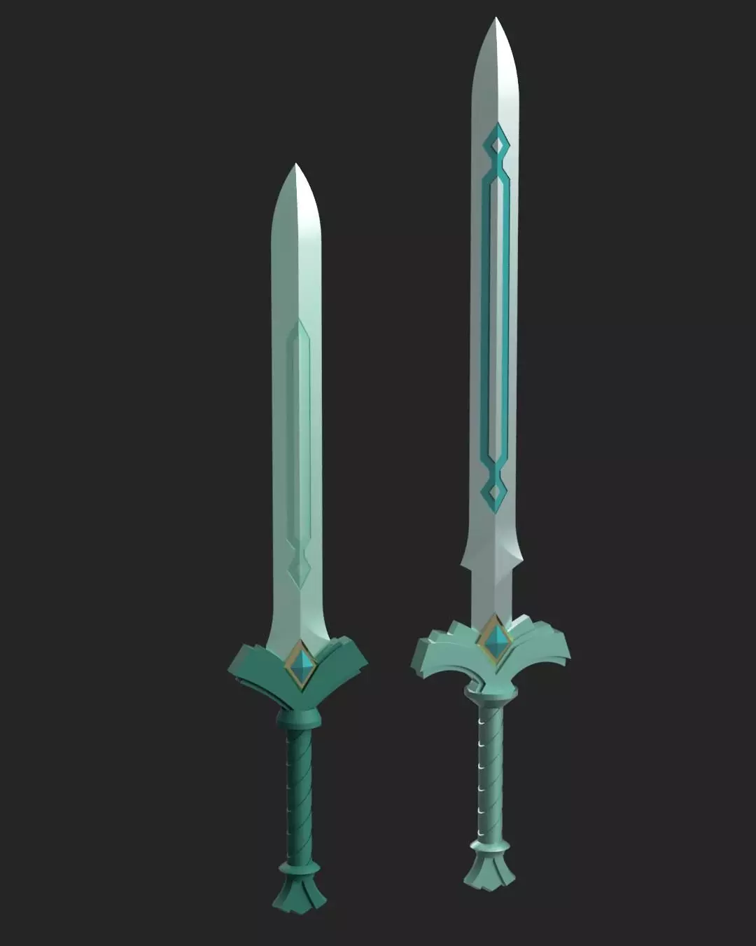Legend of Zelda Skyward Sword - Goddess Sword and Longsword 3D print model_0