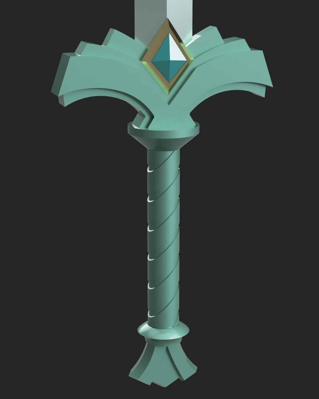 Legend of Zelda Skyward Sword - Goddess Sword and Longsword 3D print model_4