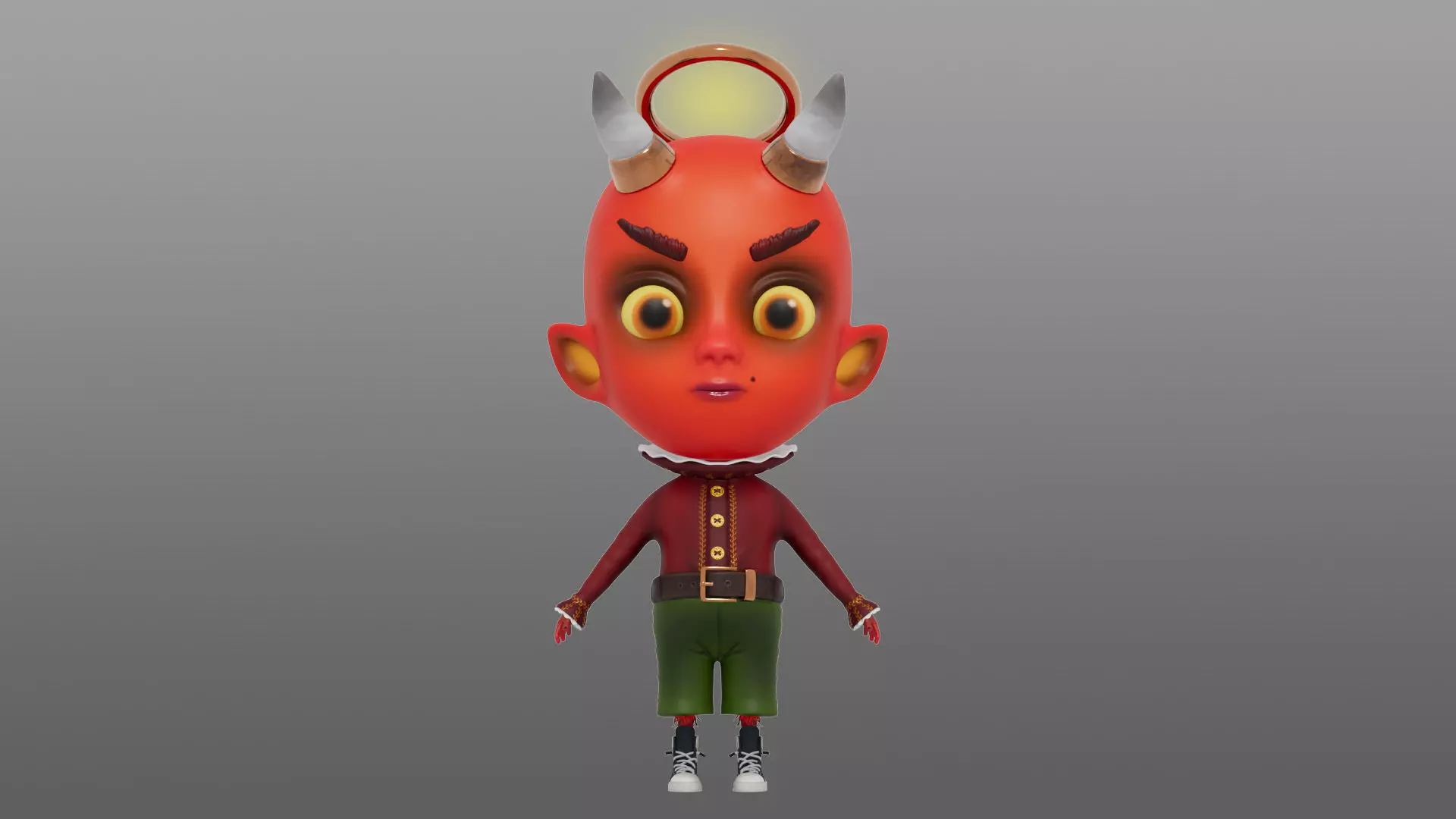 Little Devil Low-poly 3D model