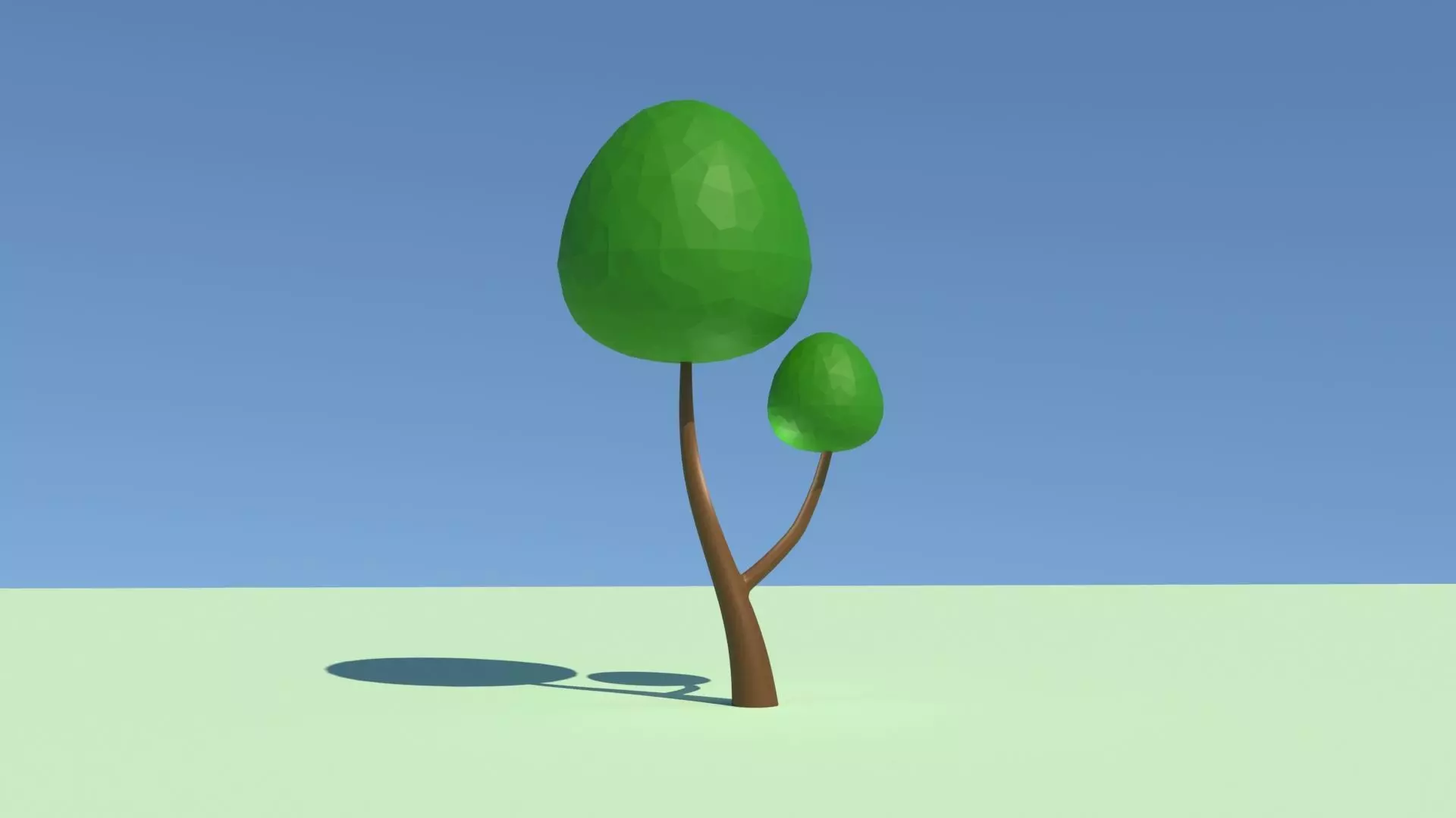 Cartoon Tree 02 3D model_0