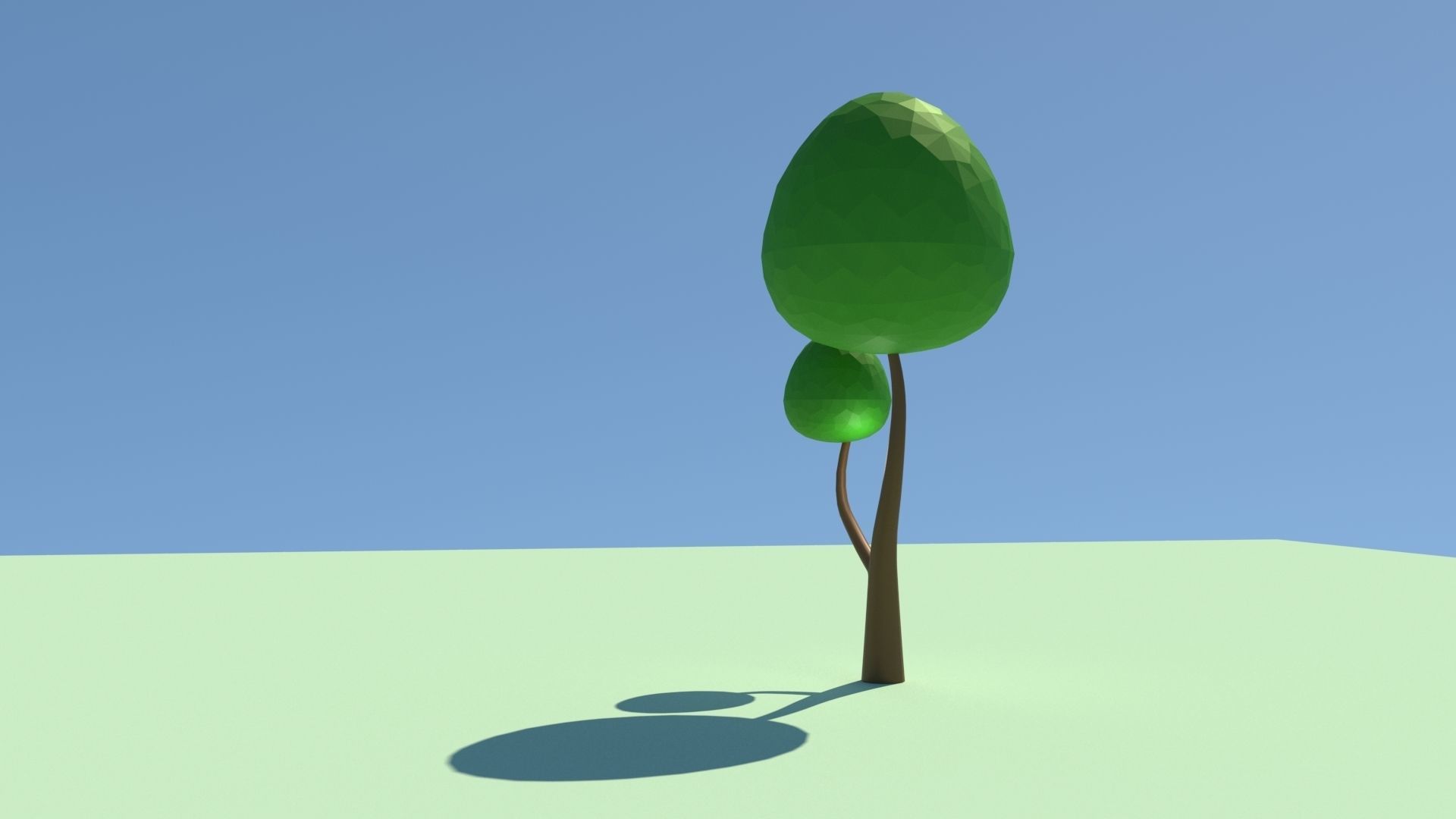 Cartoon Tree 02 3D model_3