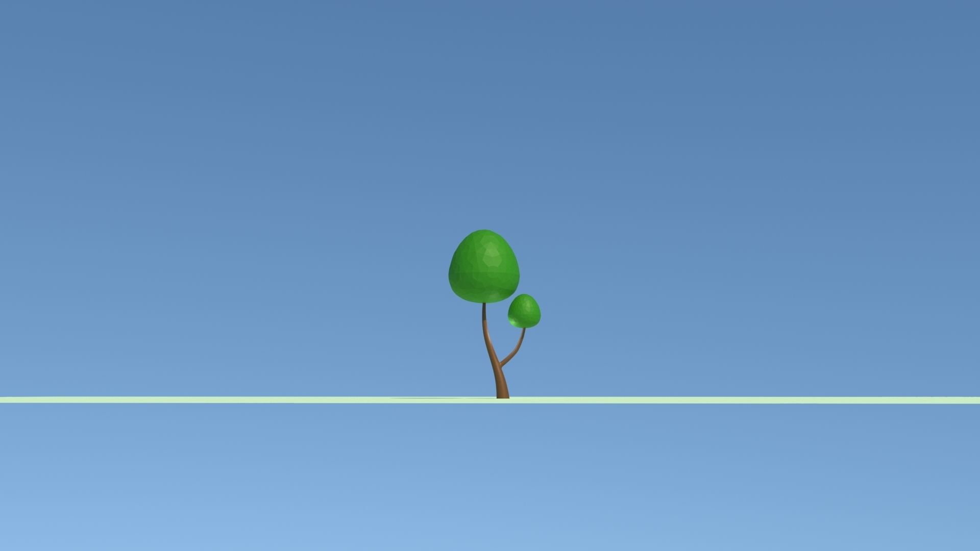Cartoon Tree 02 3D model_4