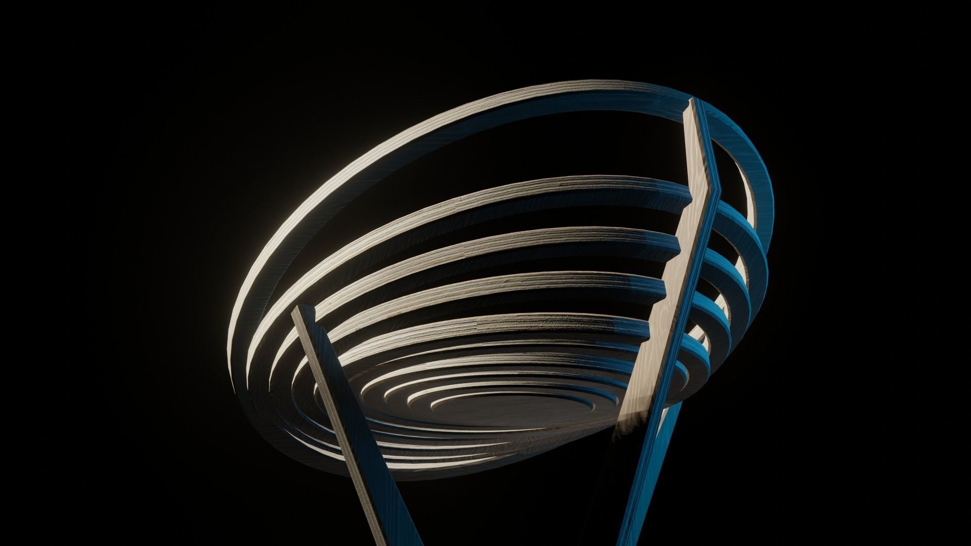 Barstool 1 Free low-poly 3D model_11