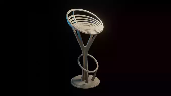Barstool 1 Free low-poly 3D model
