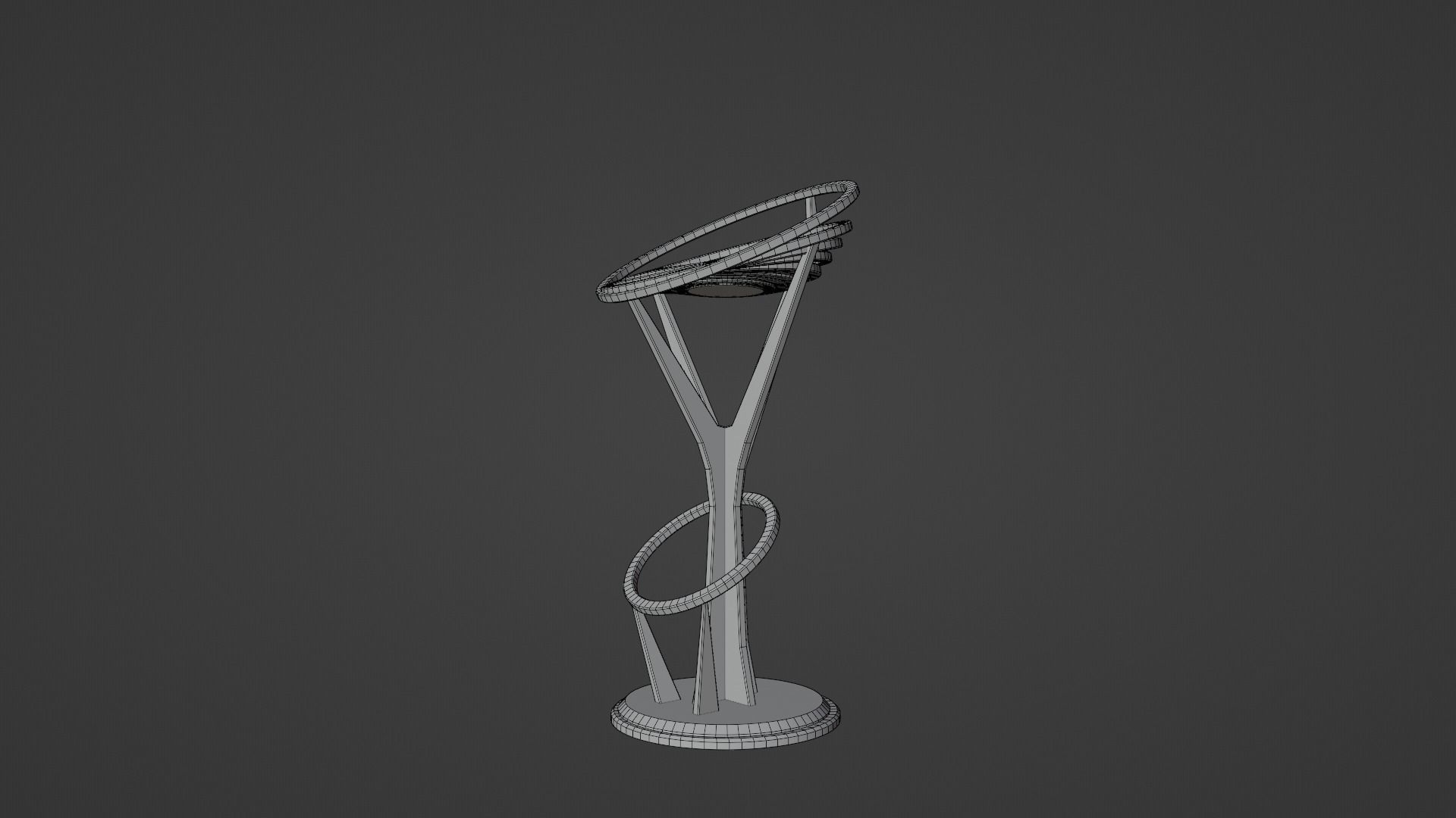 Barstool 1 Free low-poly 3D model_14