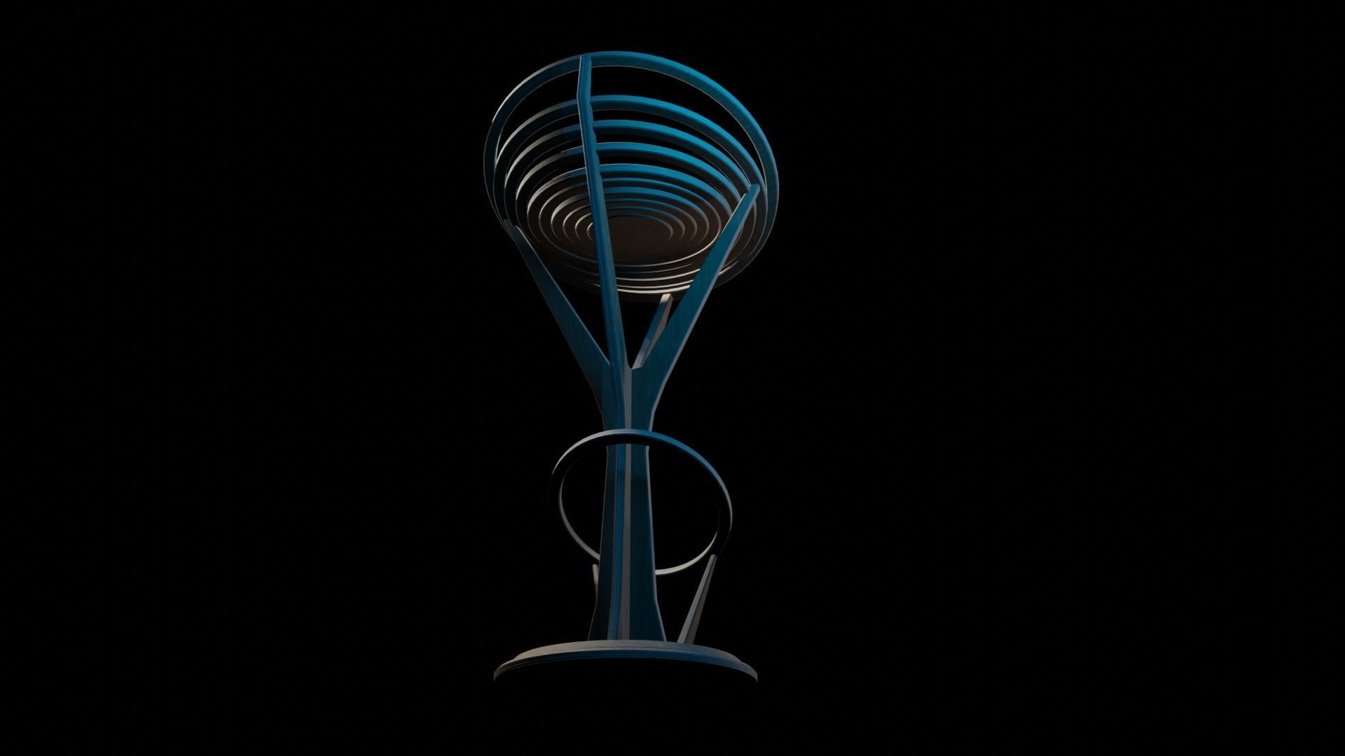 Barstool 1 Free low-poly 3D model_3