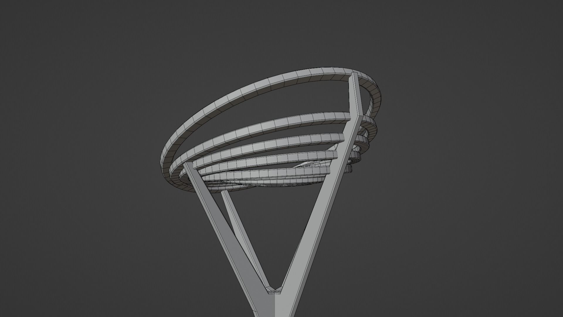 Barstool 1 Free low-poly 3D model_7