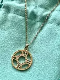 YD131 silver necklace with roman numeral 3D print model_0