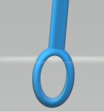 YD131 silver necklace with roman numeral 3D print model_11