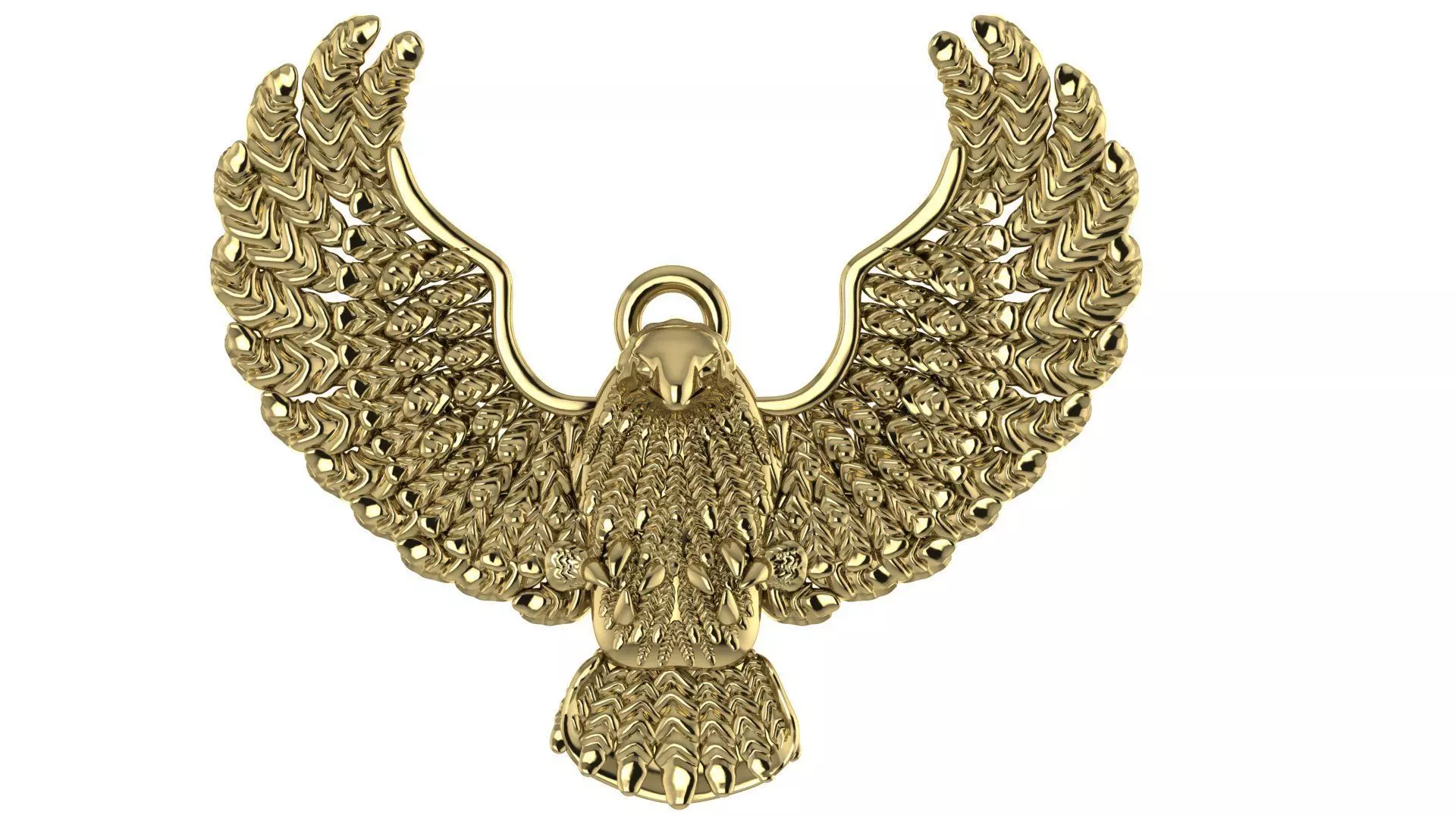 Eagle Pendant 3D print model_0