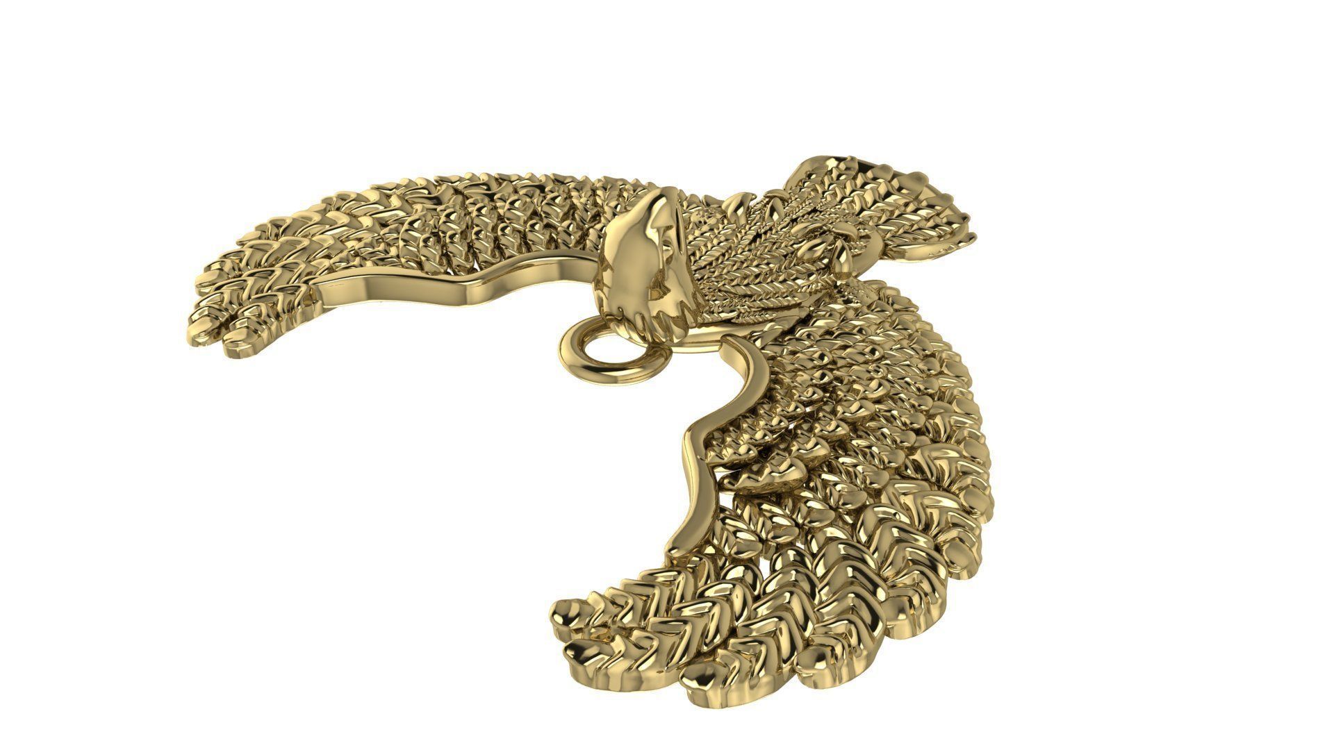 Eagle Pendant 3D print model_2
