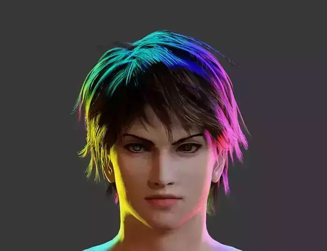 Male KPop base Character PBR Game ready Low-poly 3D model