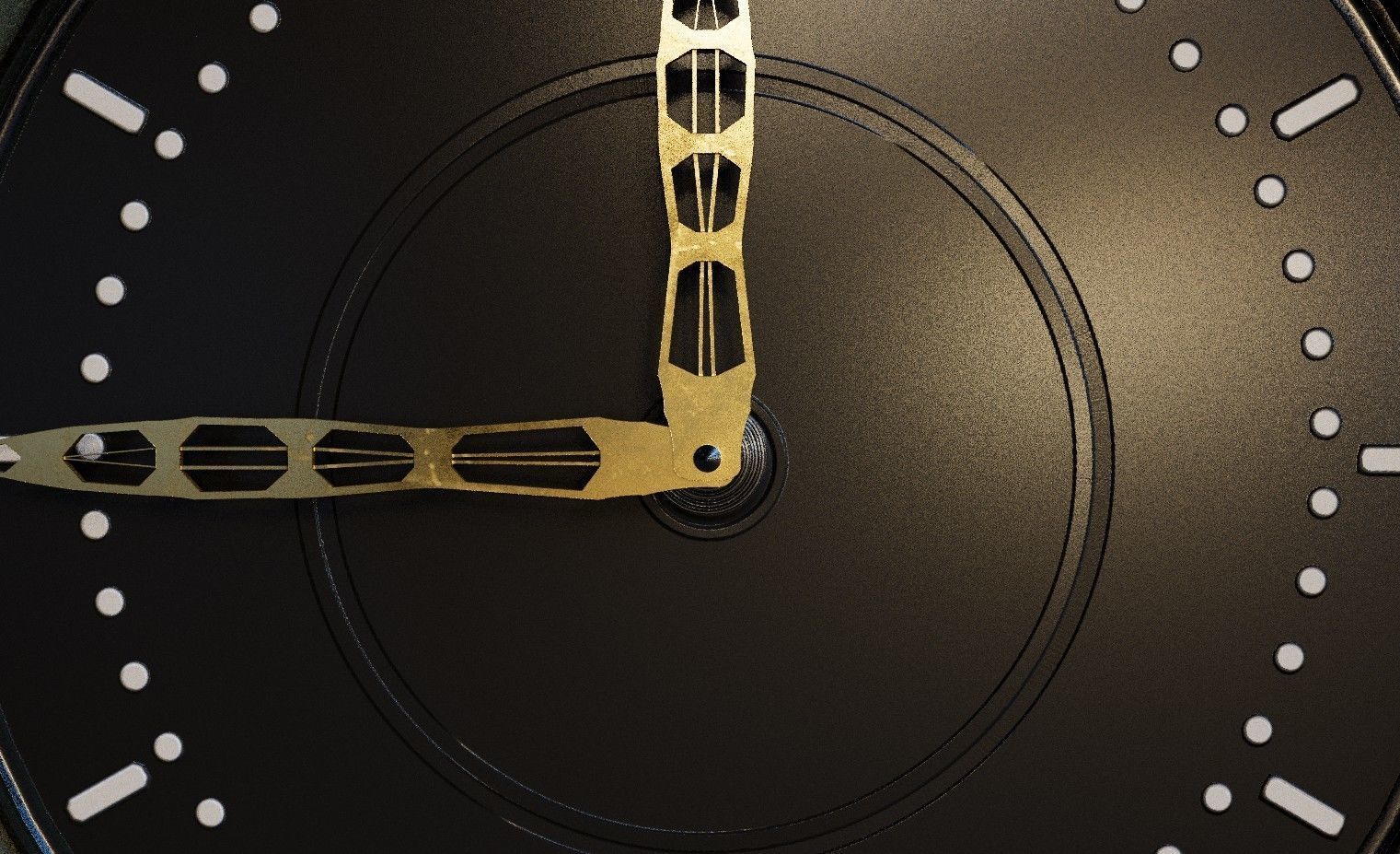 ClockBuilding clock tower Low-poly 3D model_4