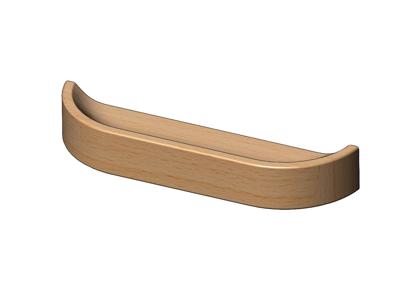 Cabinet drawer handle and pull N006 miniset 3D print model_3